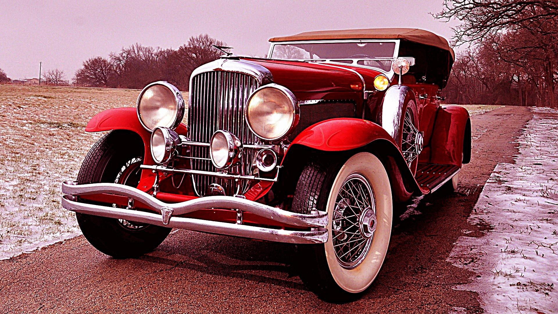 1080P, oldtamer, 1932, dual cowl, classic, torpedo, duesenberg, phaeton, HD Wallpaper