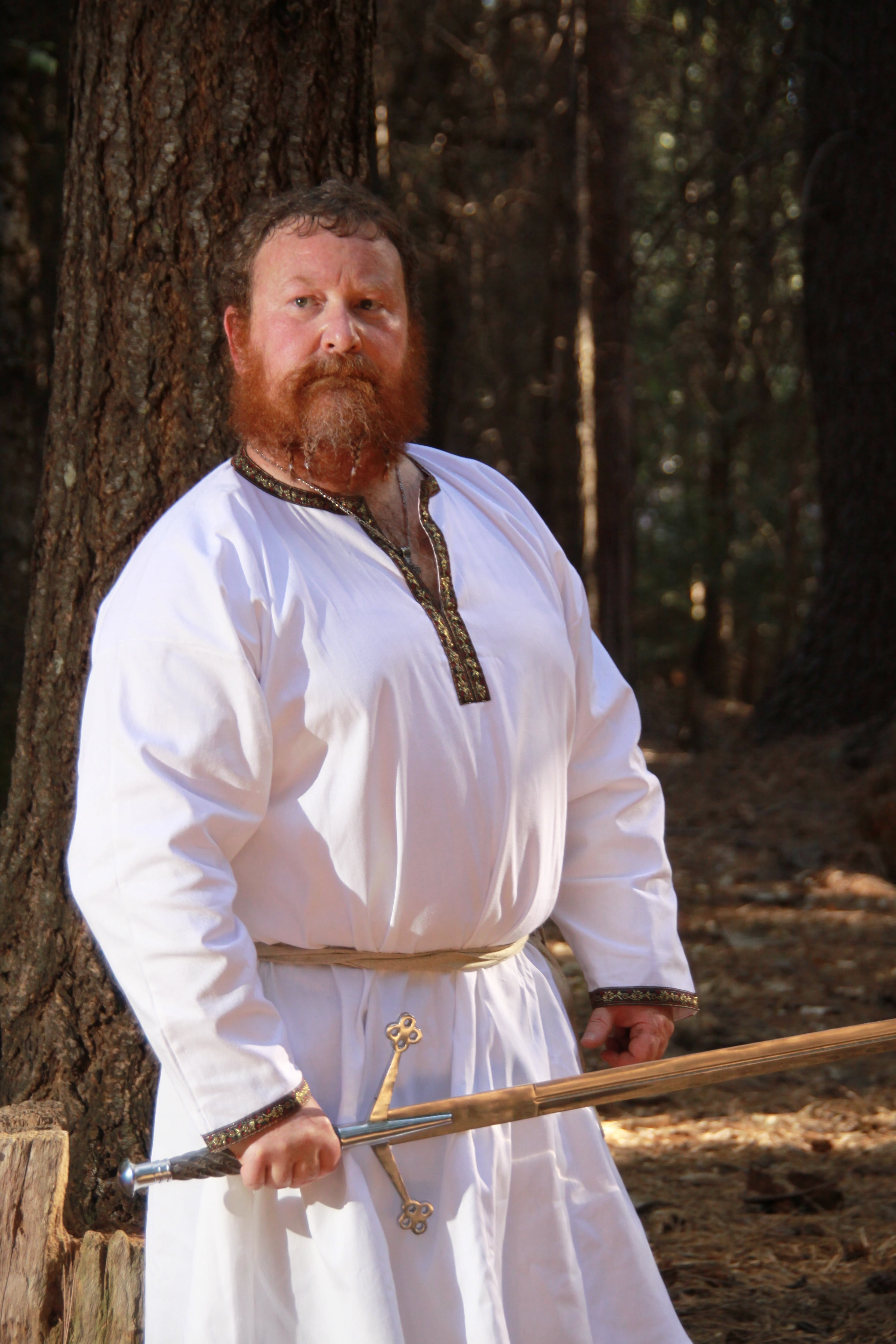 hero, weapon, king, man, traditional clothing, history, holding, white, ancient, men, sleeved, front view, nature, viking, three quarter length, standing, Phone HD Wallpaper