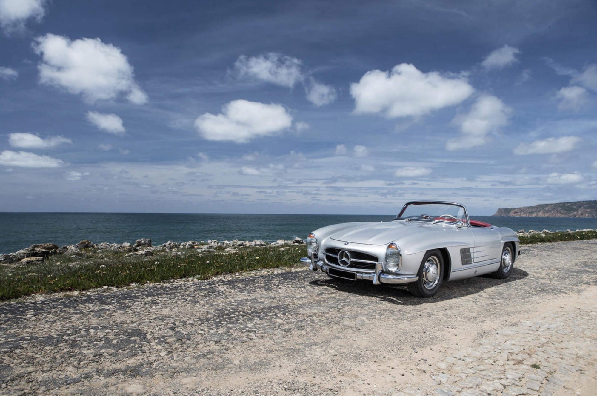 1958, classic, benz, 300sl, 1080P, cars, roadster, mercedes, HD Wallpaper