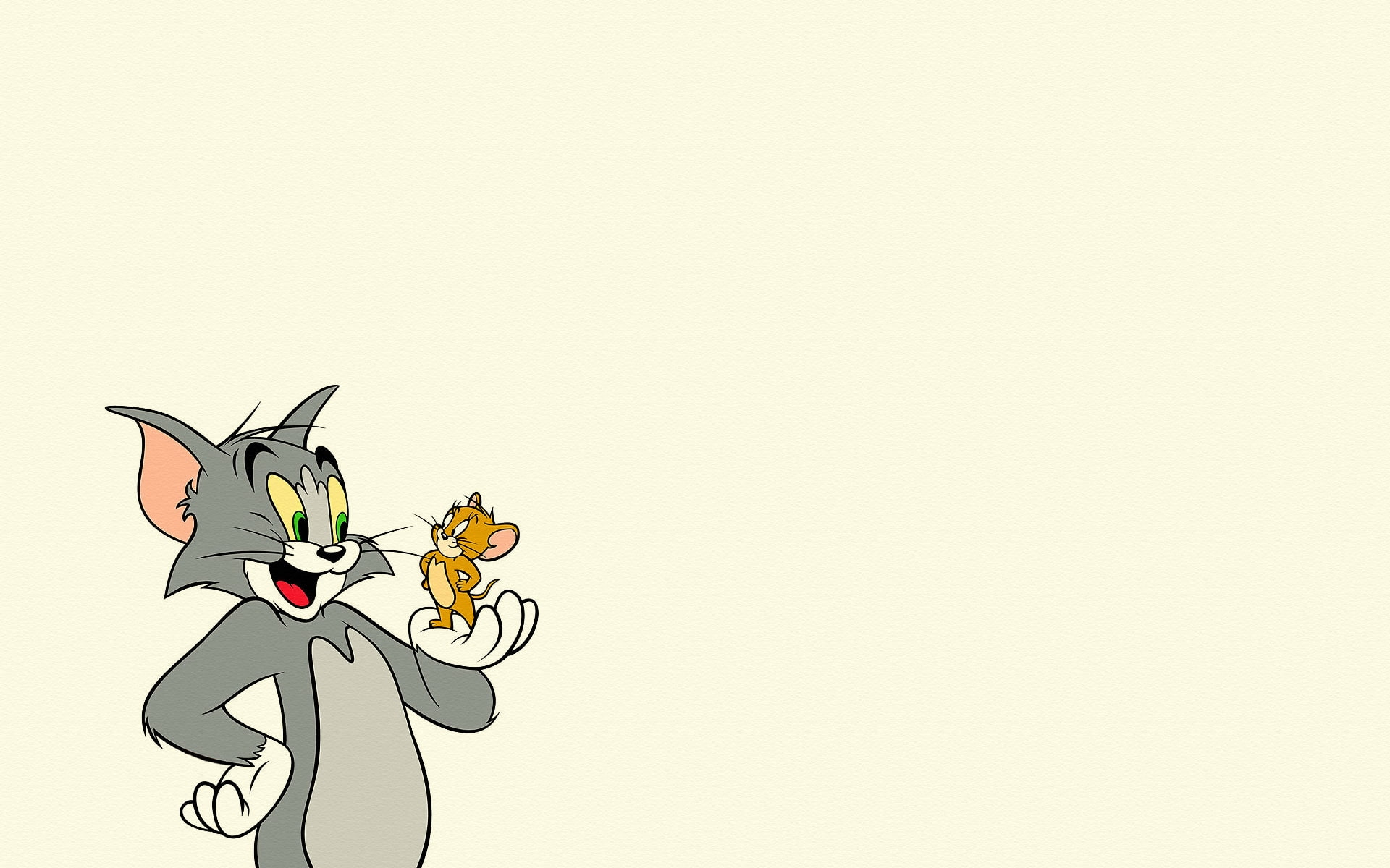 mouse, toy, bicycle, felines, animals, children, humor, 1080P, studio shot, mice, jerry, sky, Tom, animal themes, funny, copy space, wall - building feature, HD Wallpaper