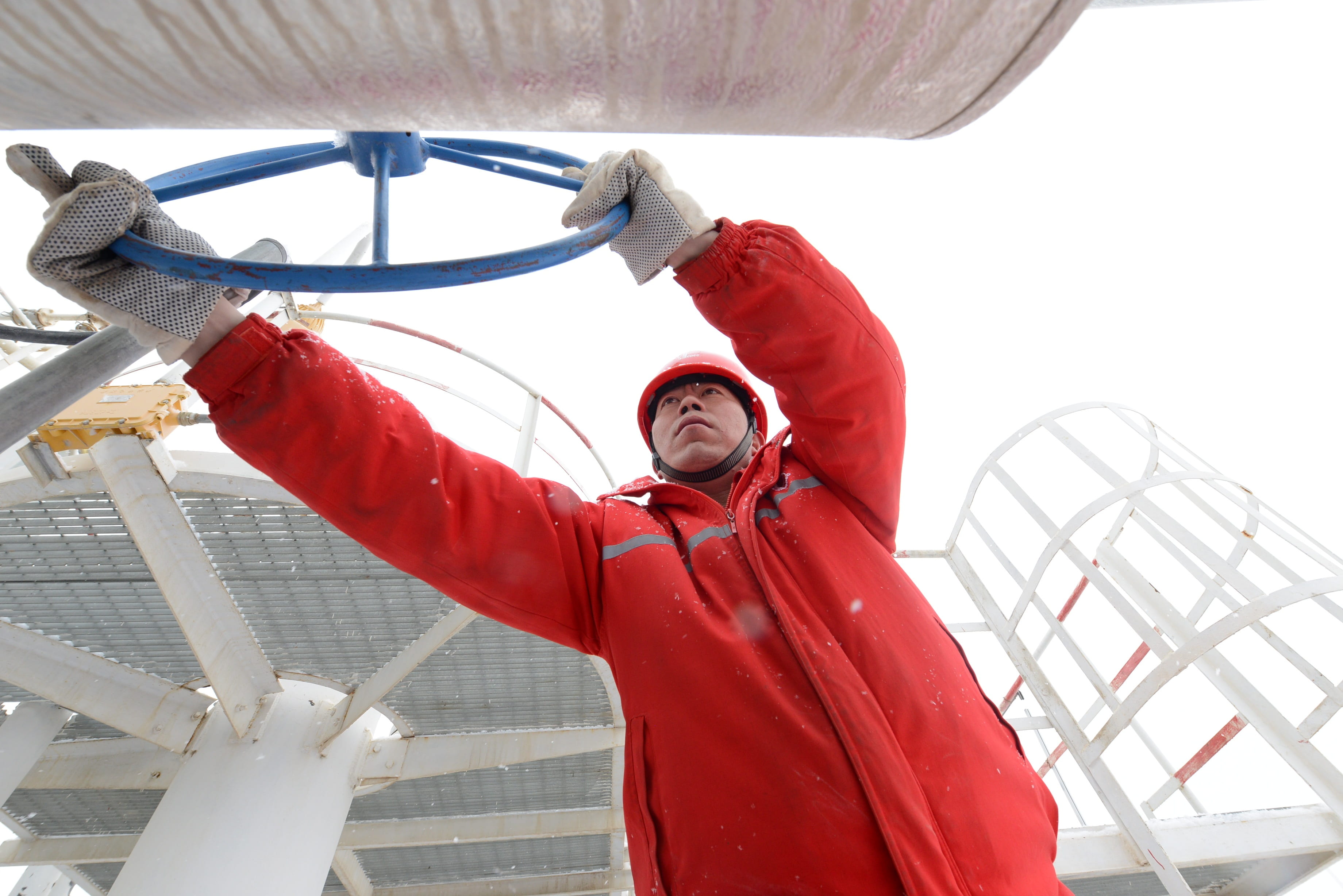 red, day, real people, security, valve, industry, men, ceiling, human limb, holding, occupation, one person, safety, protective workwear, clothing, arms raised, HD Wallpaper