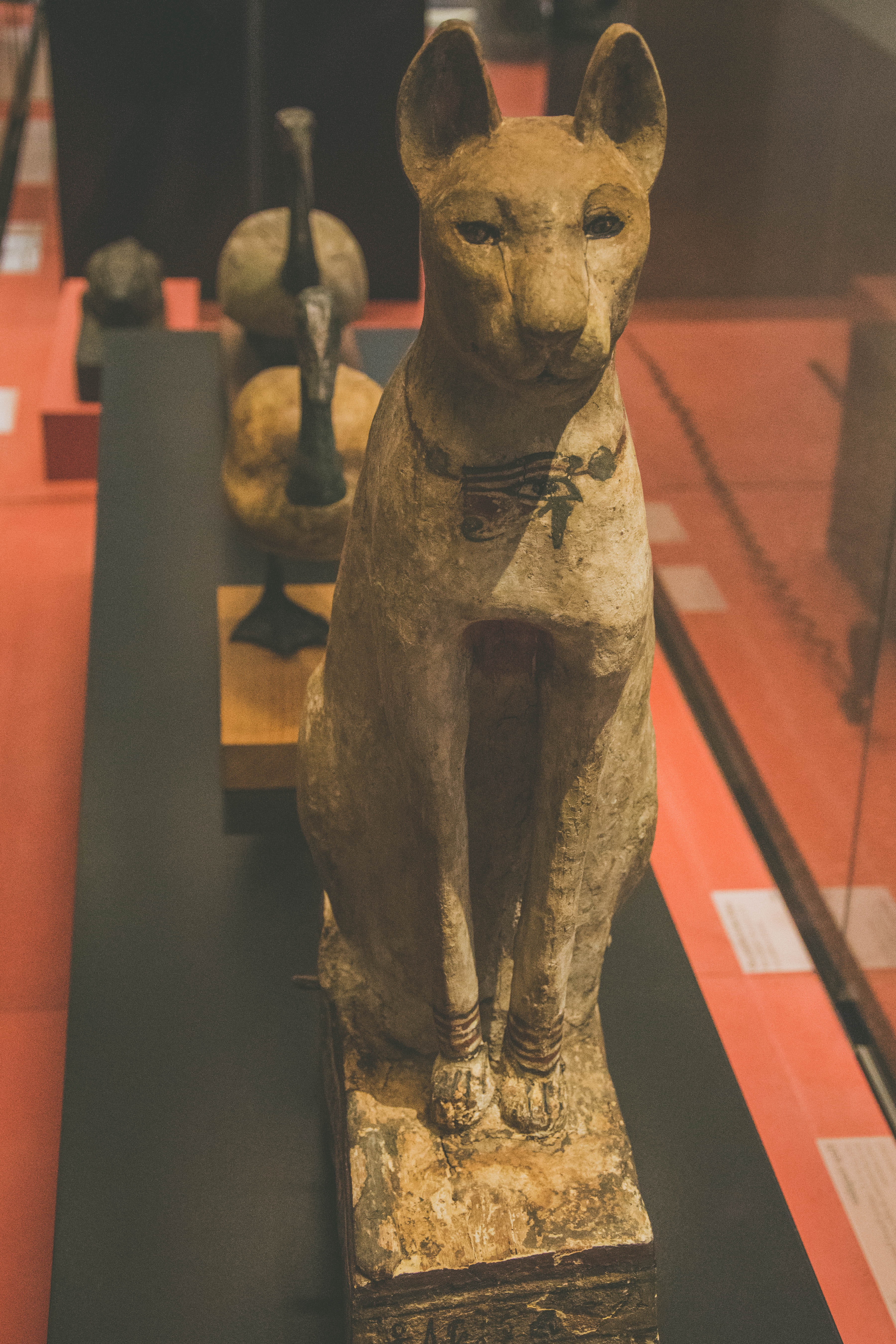 plywood, egyptian cat, archaeology, cat, statue, wood, one animal, pets, sphere, animal themes, representation, canine, black cat, no people, pet, art, Phone HD Wallpaper