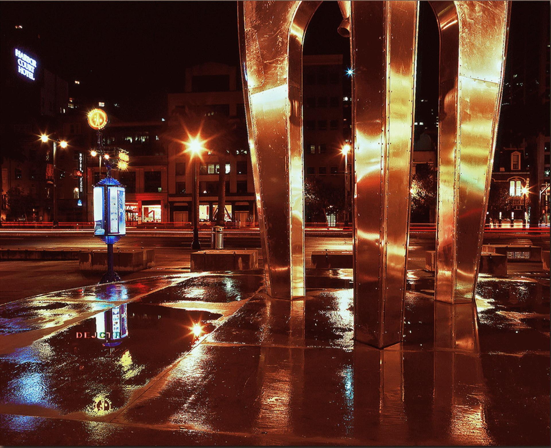 motel, x, ejctr, city, nature and landscapes, court, harbor, 1080P, night, HD Wallpaper
