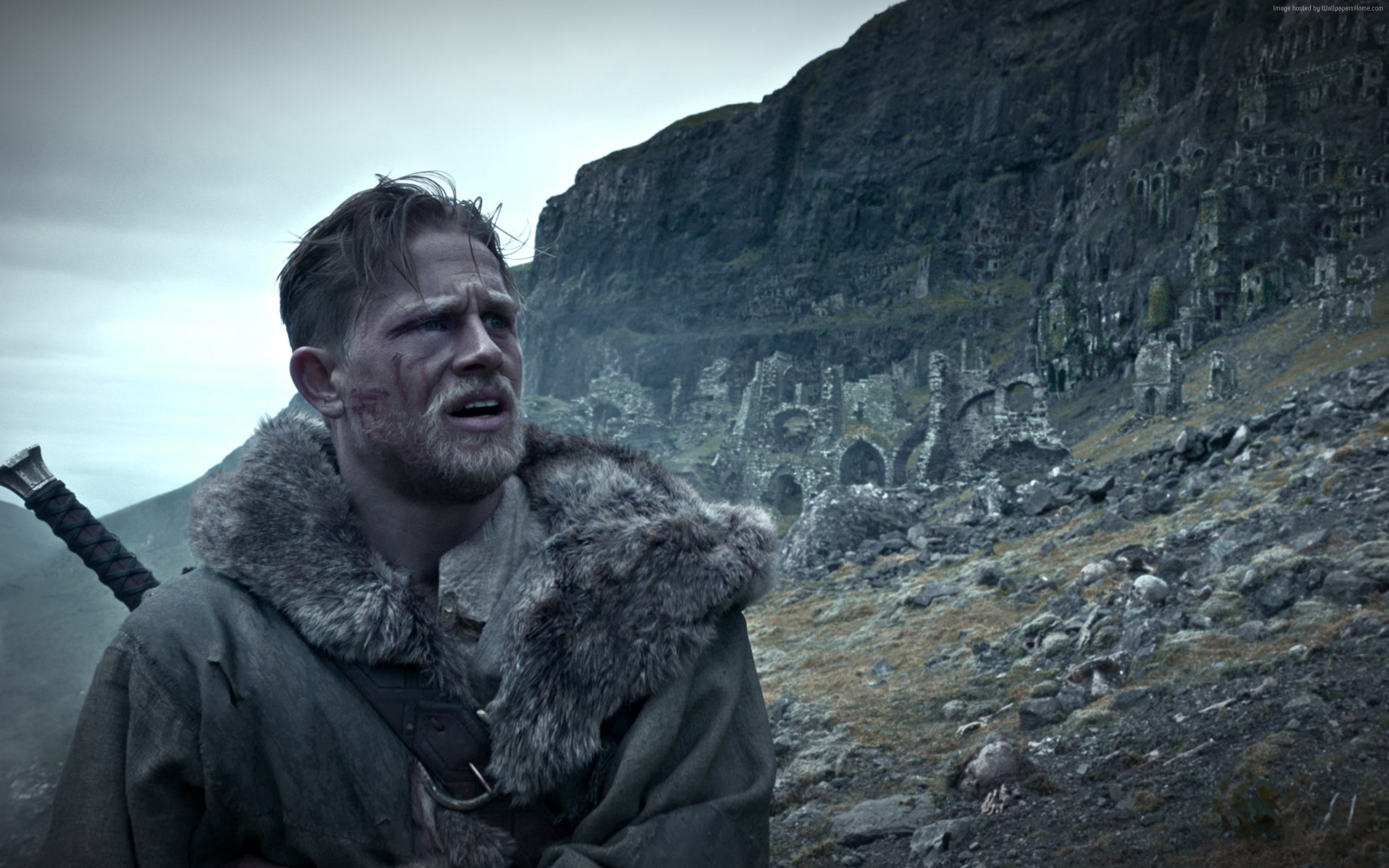 best movies, day, young adult, King Arthur Legend of the Sword, looking, looking away, rock, portrait, one person, lifestyles, rock - object, nature, waist up, HD Wallpaper