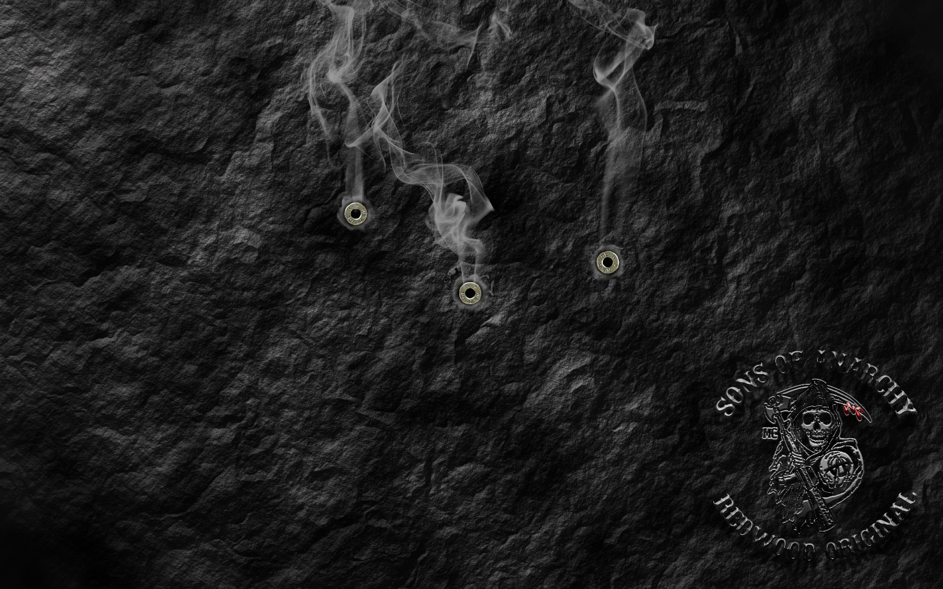 motorcycle, smoke, bullet, sons, biker, anarchy, dark, 1080P, HD Wallpaper