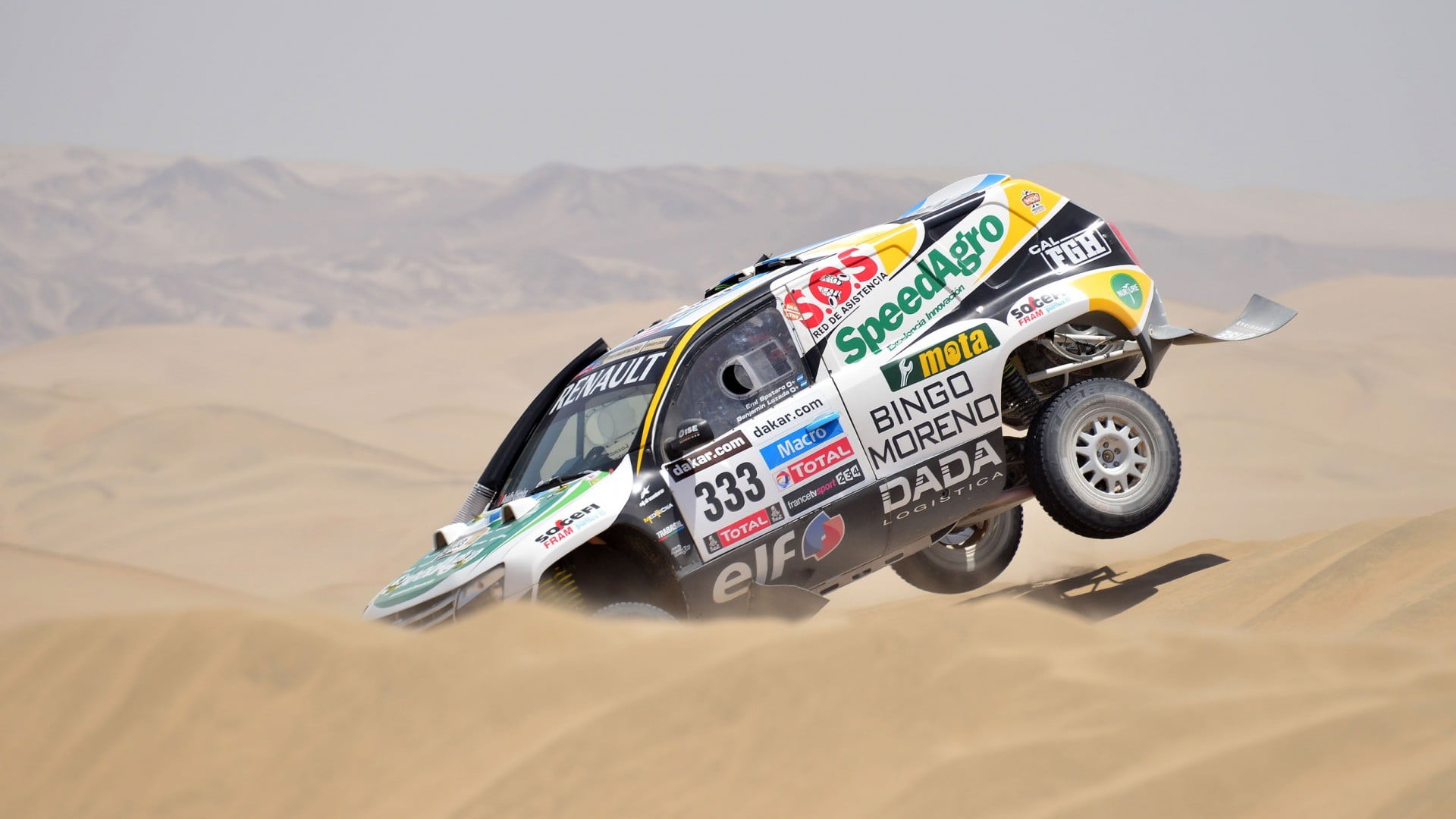 land, sports, motorsport, tire, auto racing, land vehicle, sports utility vehicle, racecar, desert, white, landscape, mode of transportation, suv, off-road vehicle, HD Wallpaper