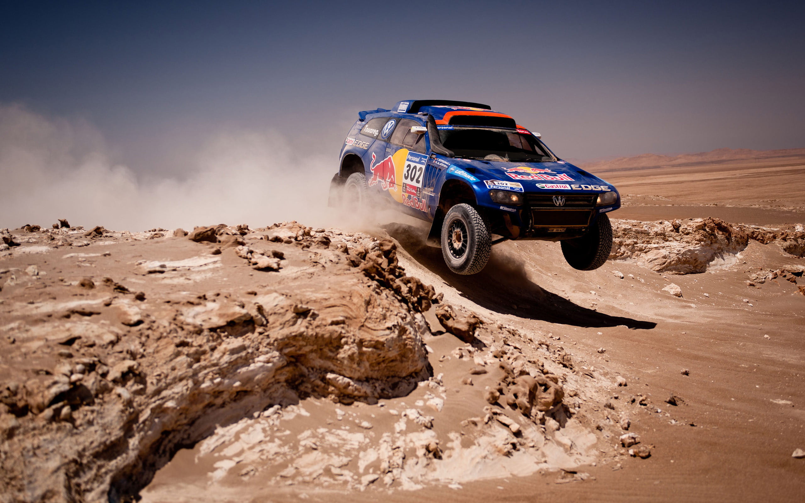 Desert, sky, sports utility vehicle, Dakar, adventure, Auto, off-road vehicle, land, Car, landscape, mud, Machine, climate, wheel, road, dirt, dust, road trip, HD Wallpaper