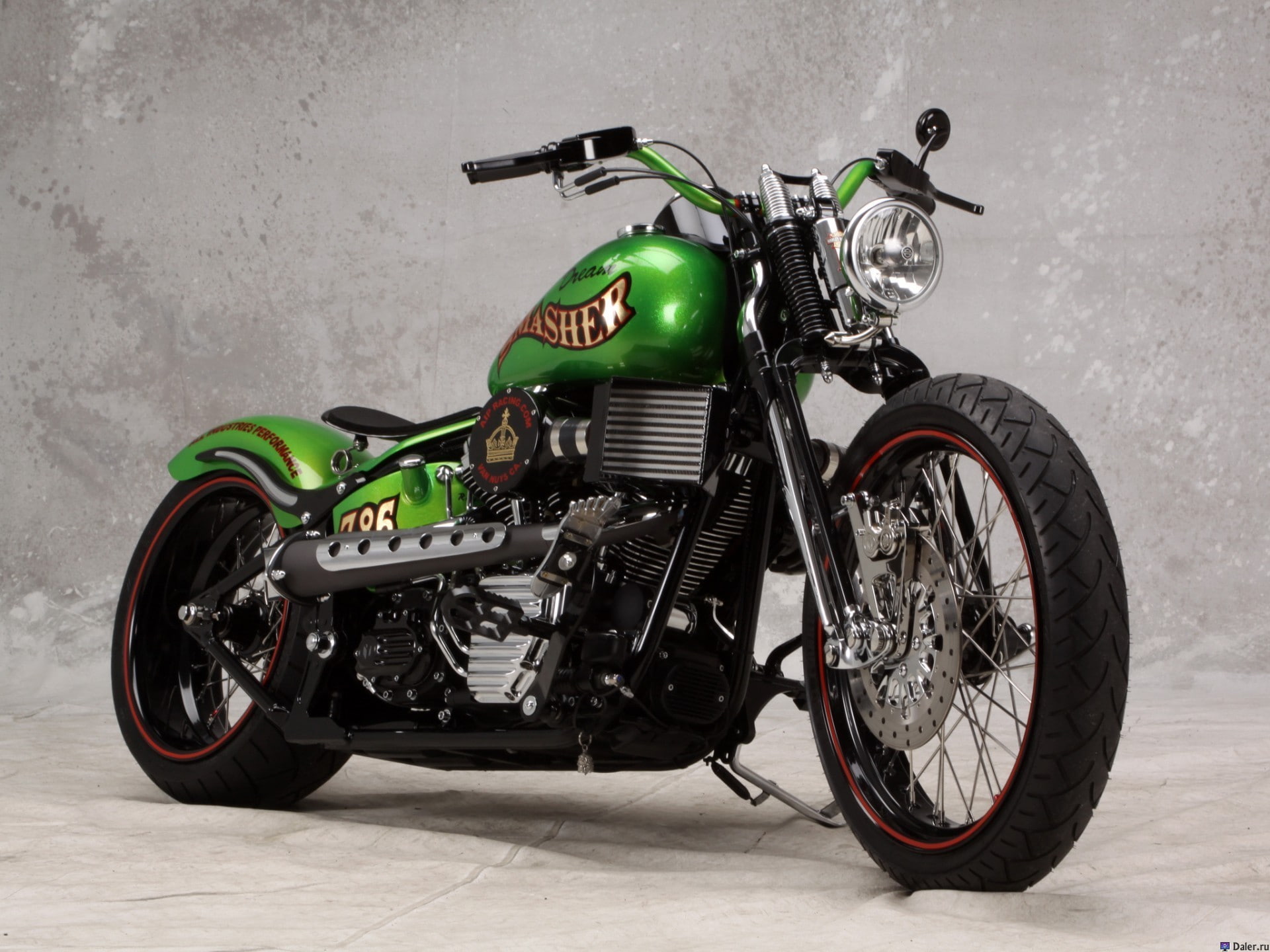 custom, 1080P, motorcycle, HD Wallpaper