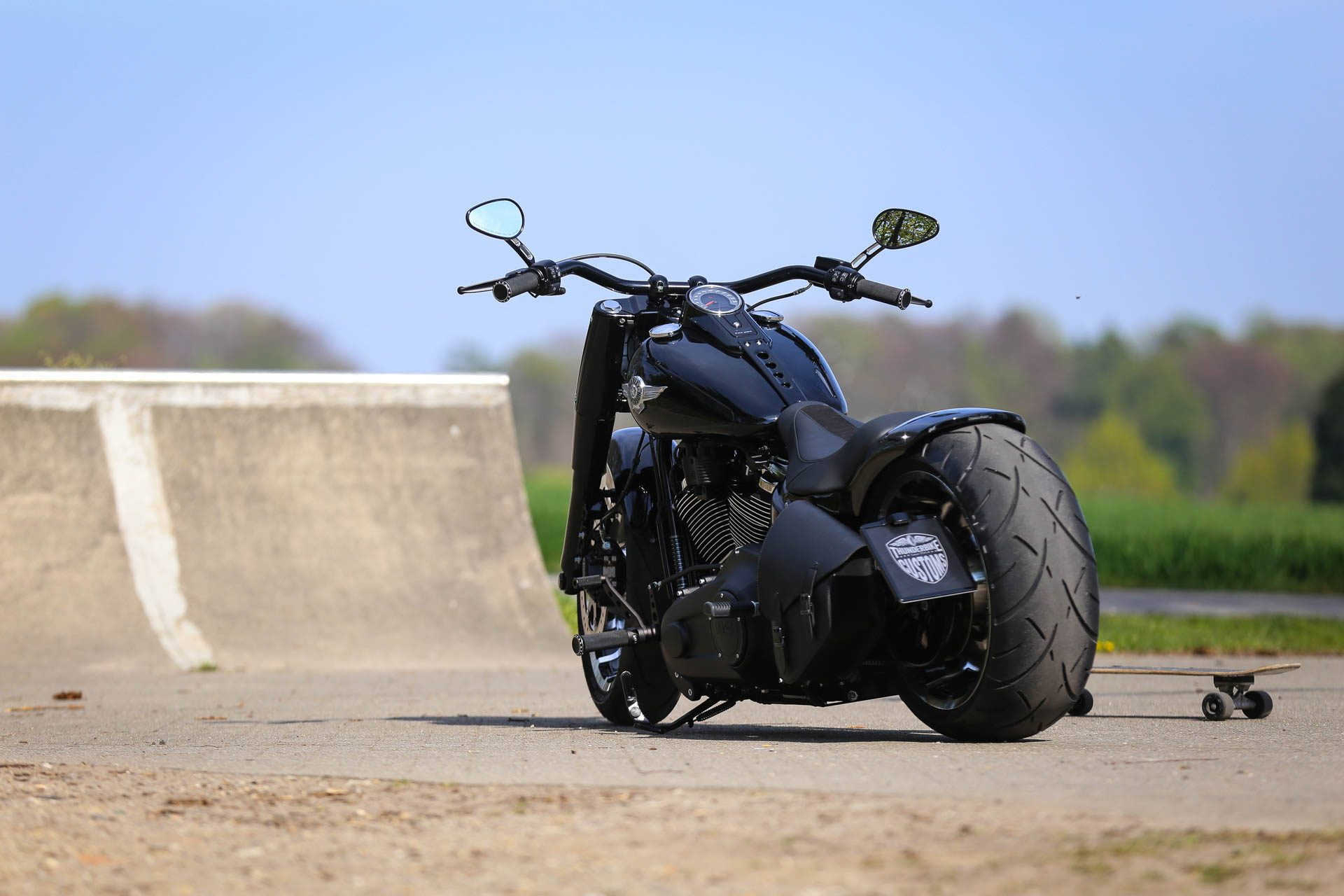 Motorcycles, 1080P, Custom Motorcycle, Harley-Davidson, Thunderbike Customs, HD Wallpaper