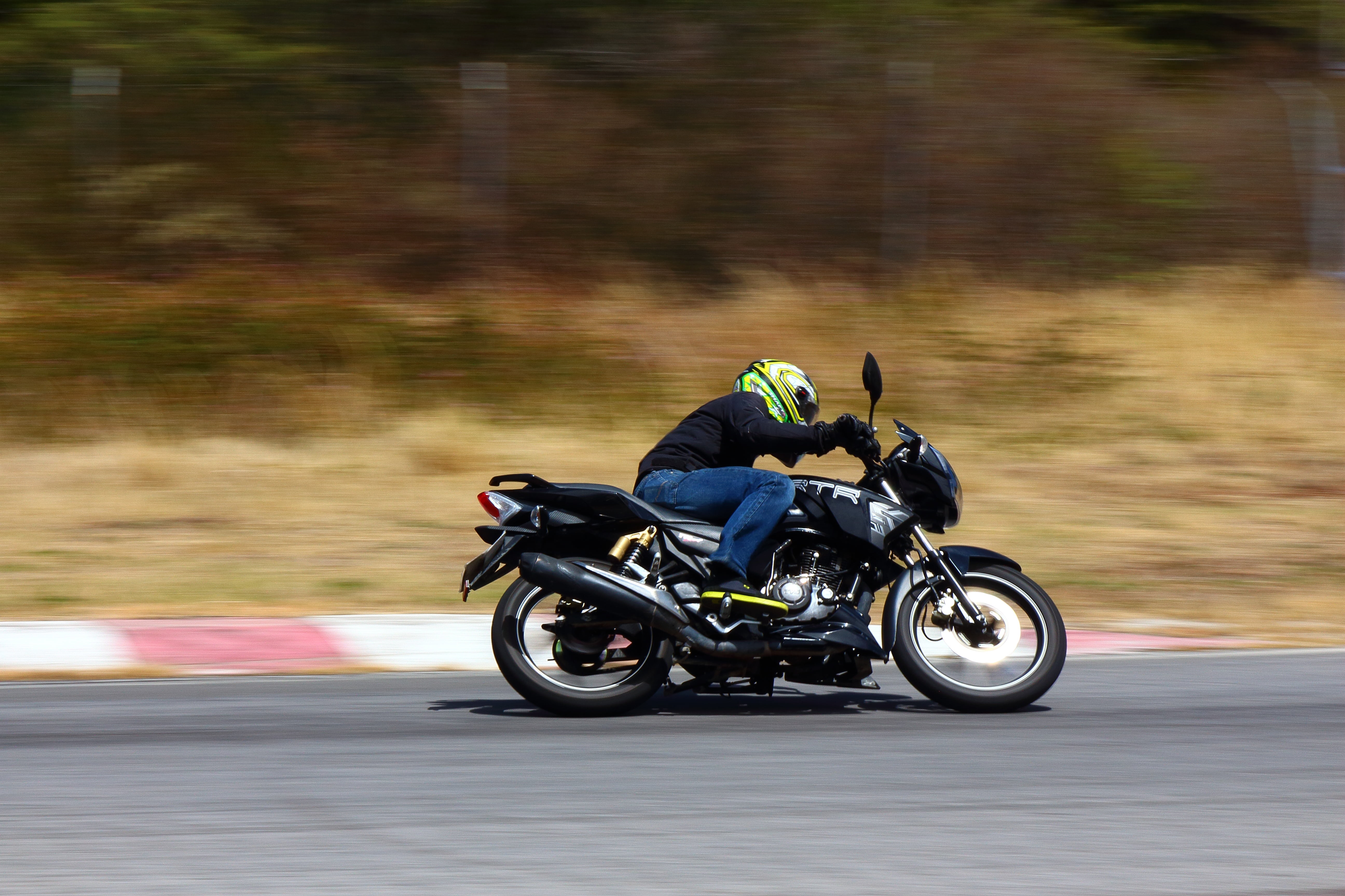 mode of transportation, speed, helmet, track, spees, biker, 5K, motorcycle, on the move, motocross, man, road trip, blurred motion, riding, motorbike, HD Wallpaper