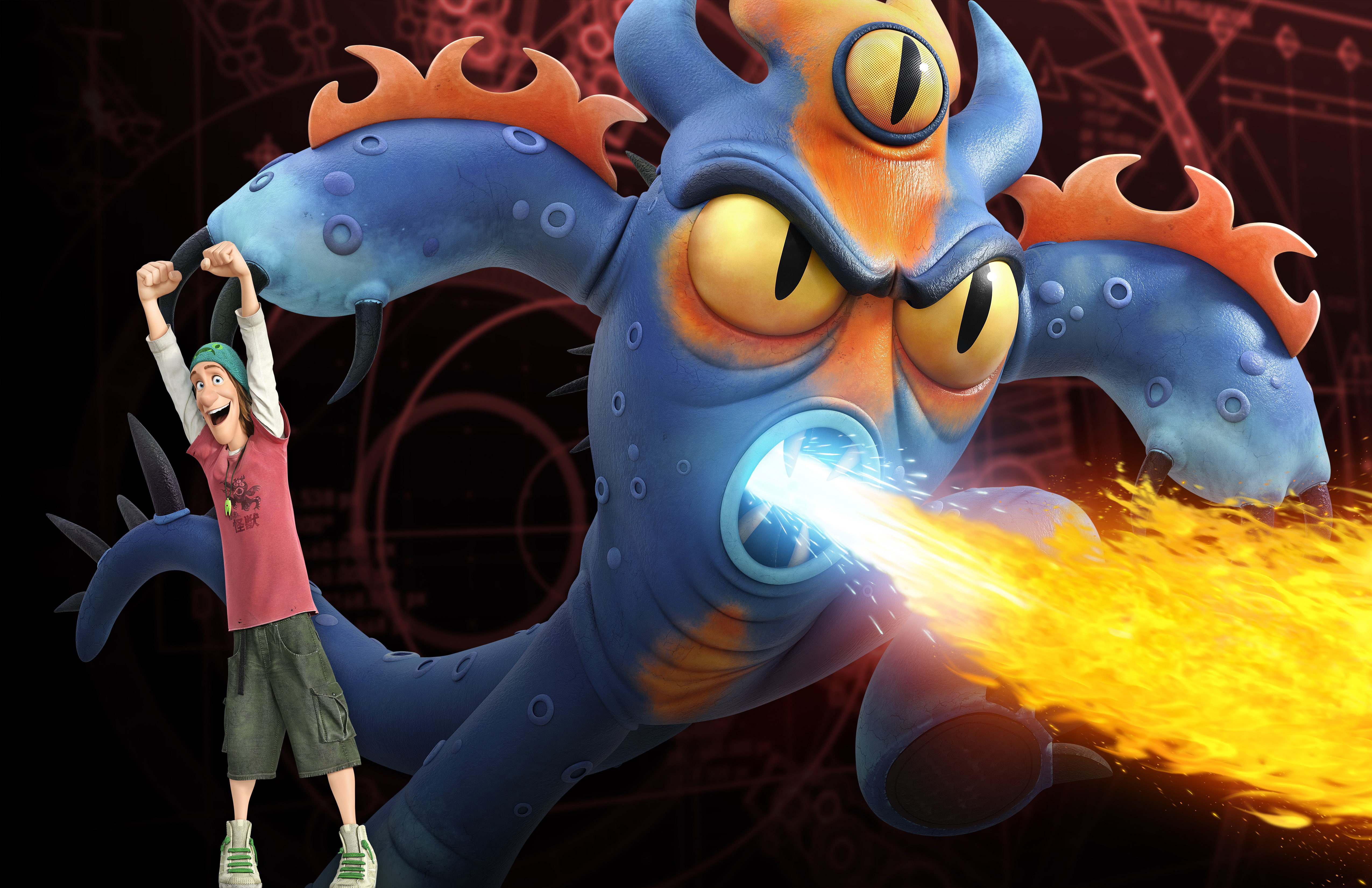 Fred, Walt Disney Pictures, City of heroes, Big Hero 6, cartoon, 4K, HD Wallpaper