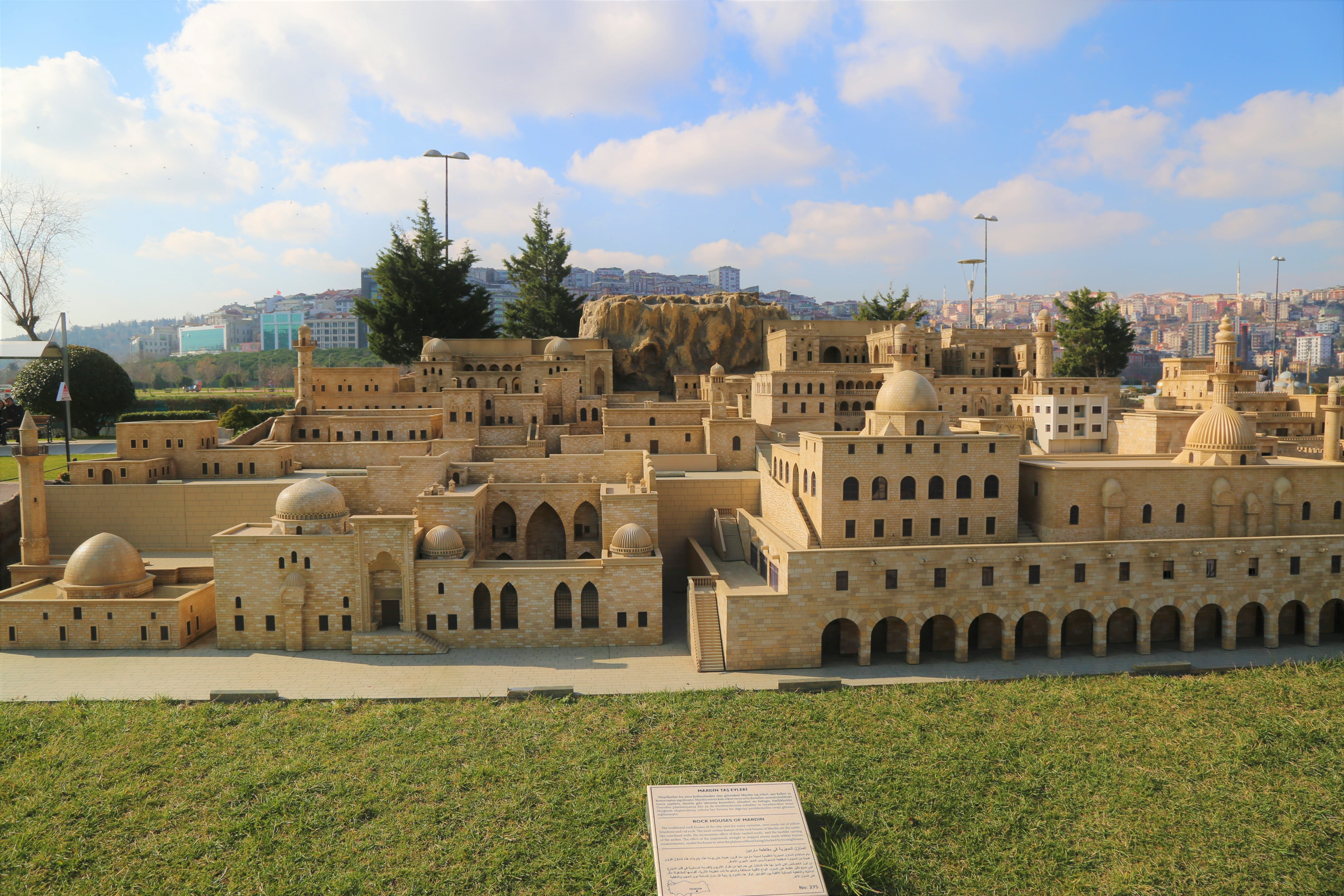 day, city, dome, on, cloud - sky, architecture, outdoors, field, grass, land, the past, maquette, old, travel, history, turkey, islam, mardin stone houses, HD Wallpaper