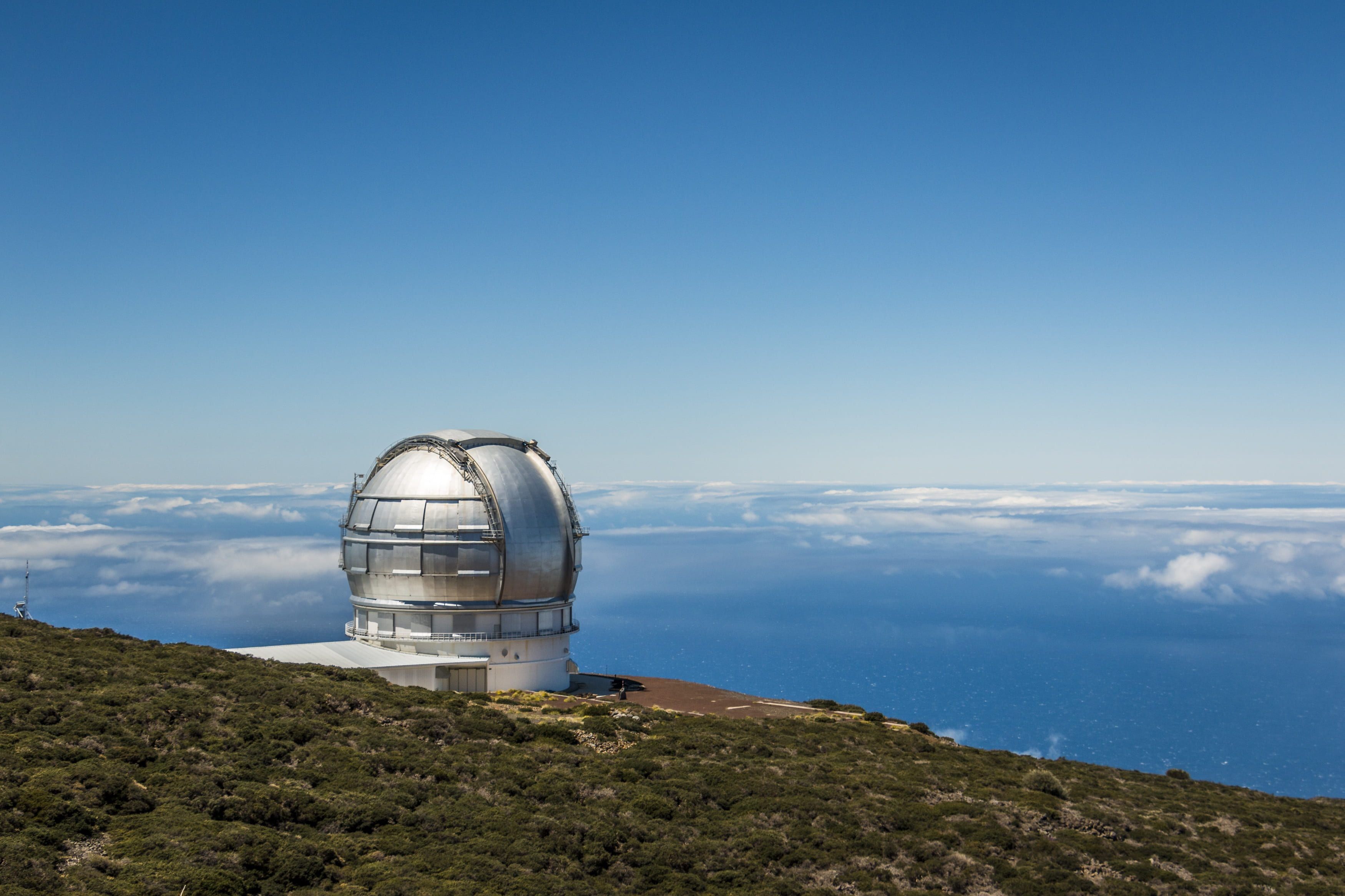 architecture, day, landscape, water, science, built structure, building exterior, 2K, astronomical observatory, scenics - nature, cloud - sky, no people, HD Wallpaper