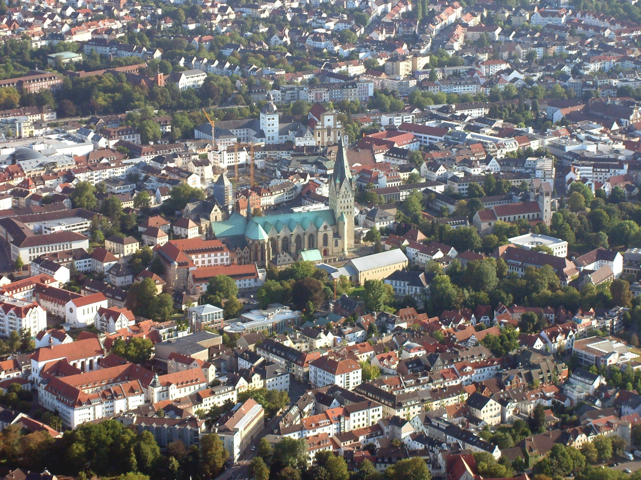 structures, north rhine westphalia, aircraft, house, crowded, cityscape, architecture, residential district, places of interest, nature, townscape, outdoors, HD Wallpaper