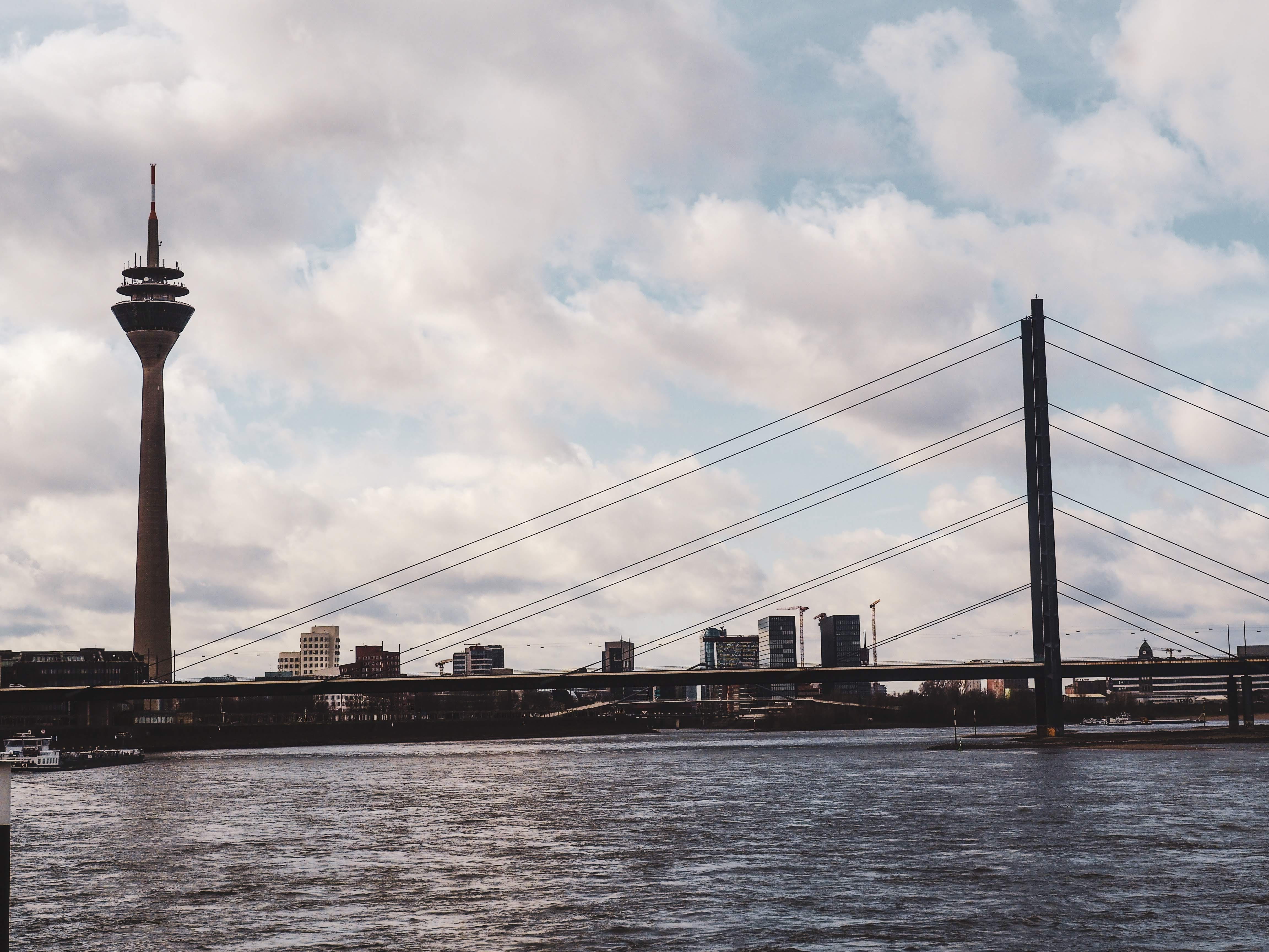 city, water, german town, river, tourism, architecture, bridge - man made structure, sky, travel, nature, modern bridge, outdoors, connection, no people, HD Wallpaper