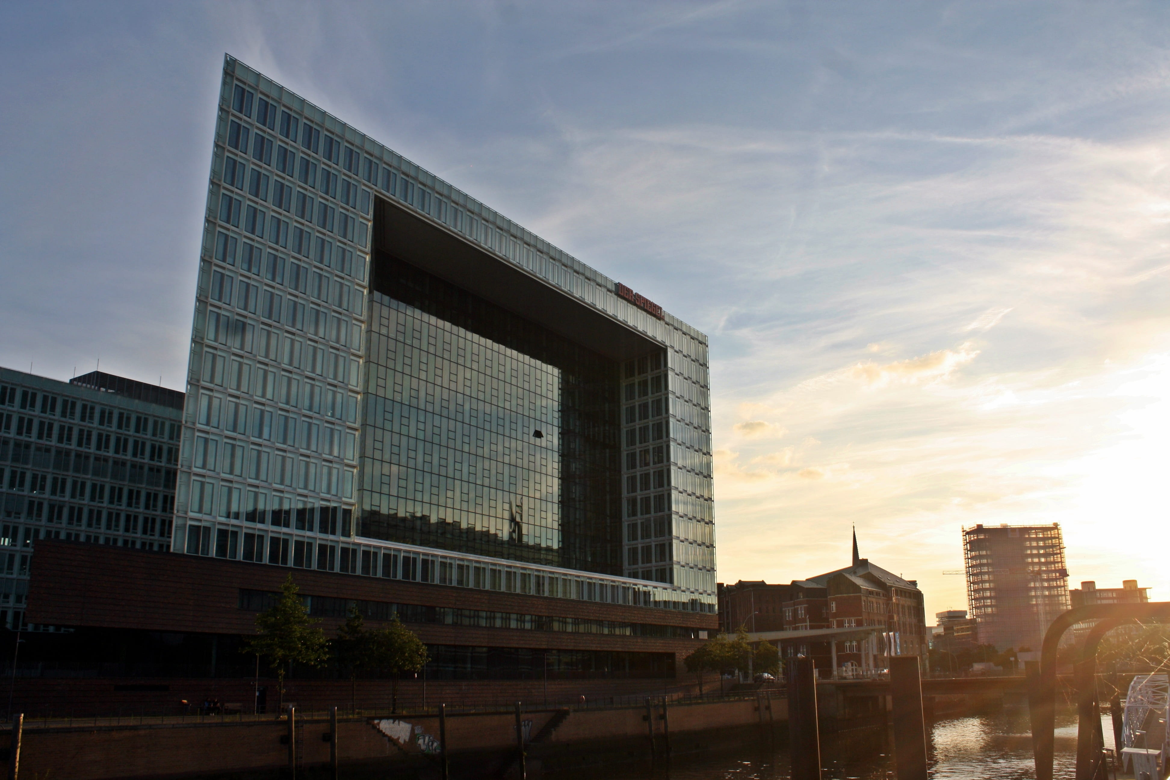 glass, building, low angle view, financial district, 4K, nature, day, office, office building exterior, cloud - sky, building exterior, no people, glass - material, HD Wallpaper