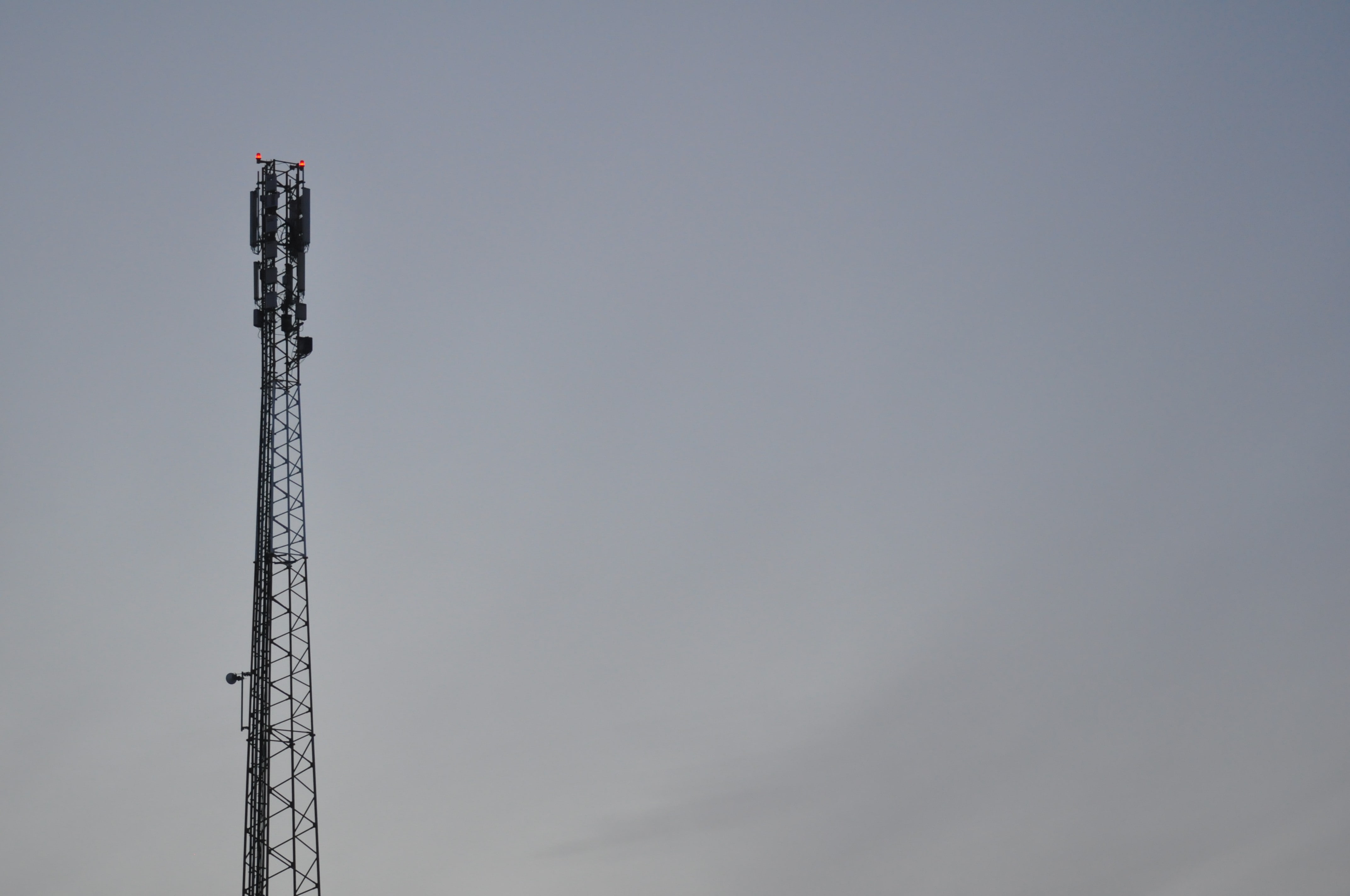 4K, radio, sky, minimalism, tower, HD Wallpaper
