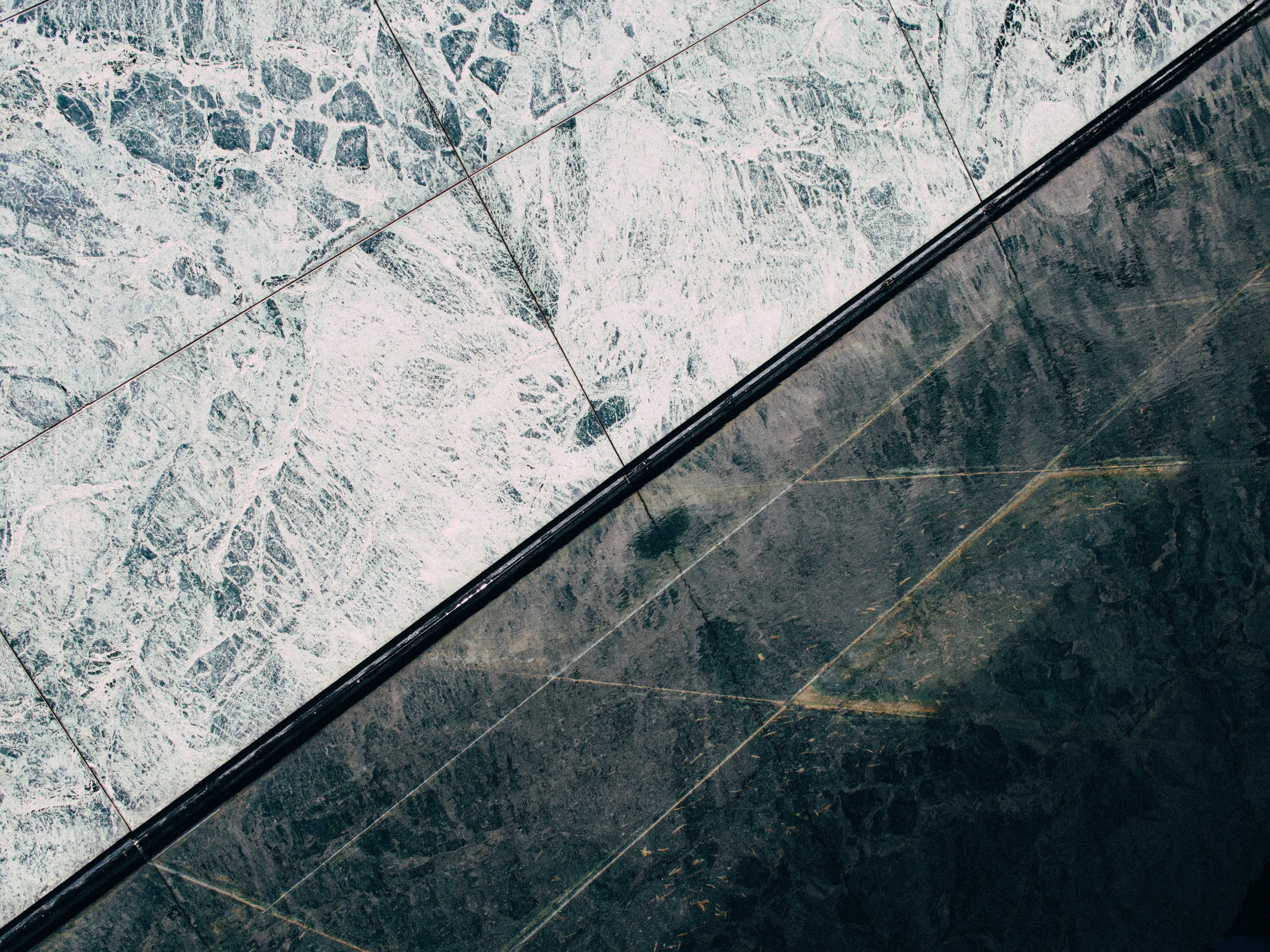 stone, pattern, mies van der rohe, built structure, barcelona, 4K, textured, day, transparent, nature, diagonal, textures, architecture, non-urban scene, HD Wallpaper