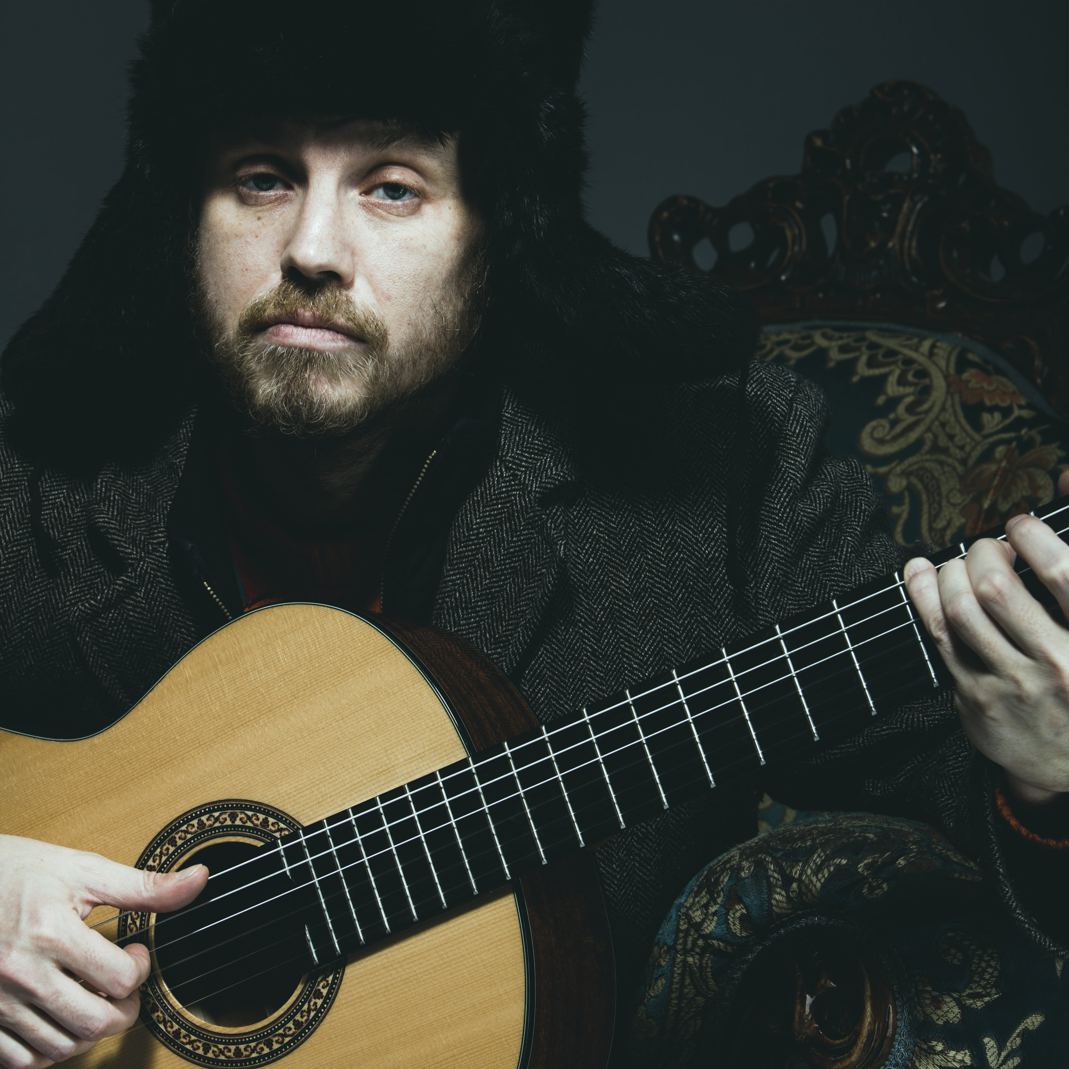 lifestyles, ushanka, people, bizarre, musical equipment, artist, music, playing, one Person, strange, oblique, arts culture and entertainment, plucking an instrument, Phone HD Wallpaper