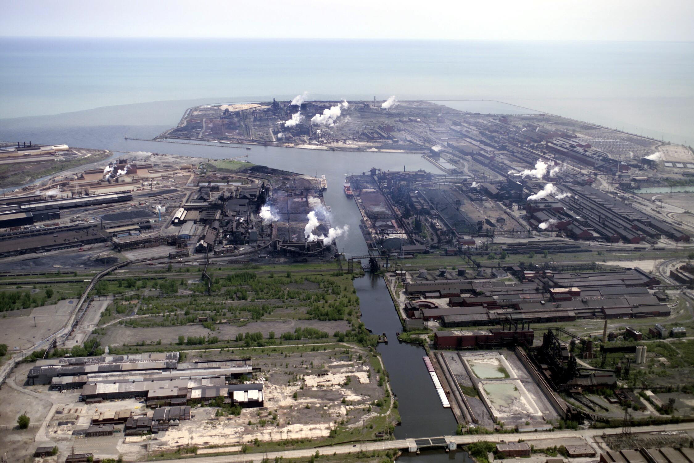 1080P, scenics - nature, industry, canal, view, architecture And Buildings, sea, day, environment, outdoors, horizon, cityscape, nature, public domain, HD Wallpaper
