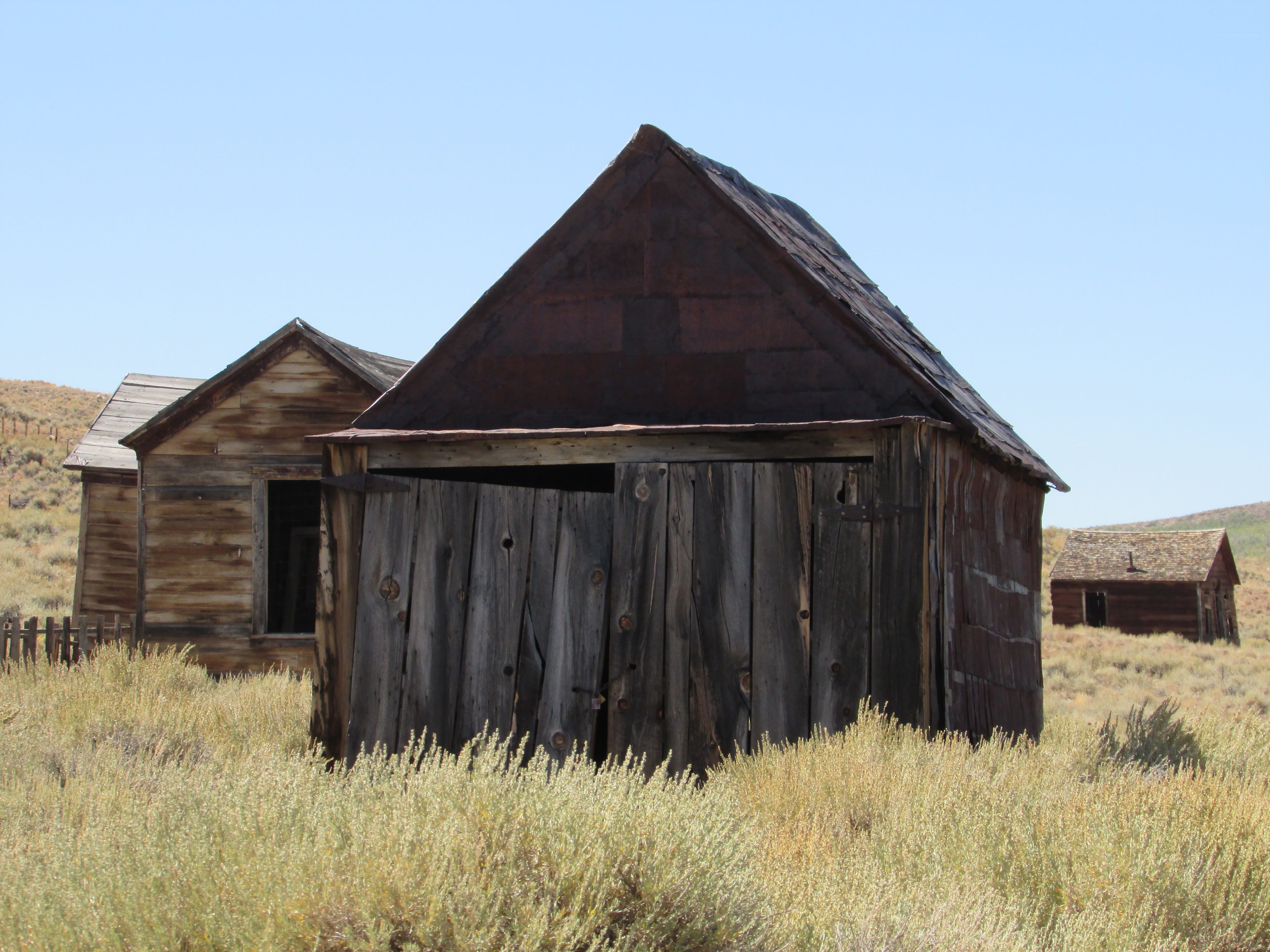 Ghost, plant, national, Rush, no people, town, history, landscape, dust, deterioration, wood - material, architecture, land, americana, nature, gold, west, HD Wallpaper