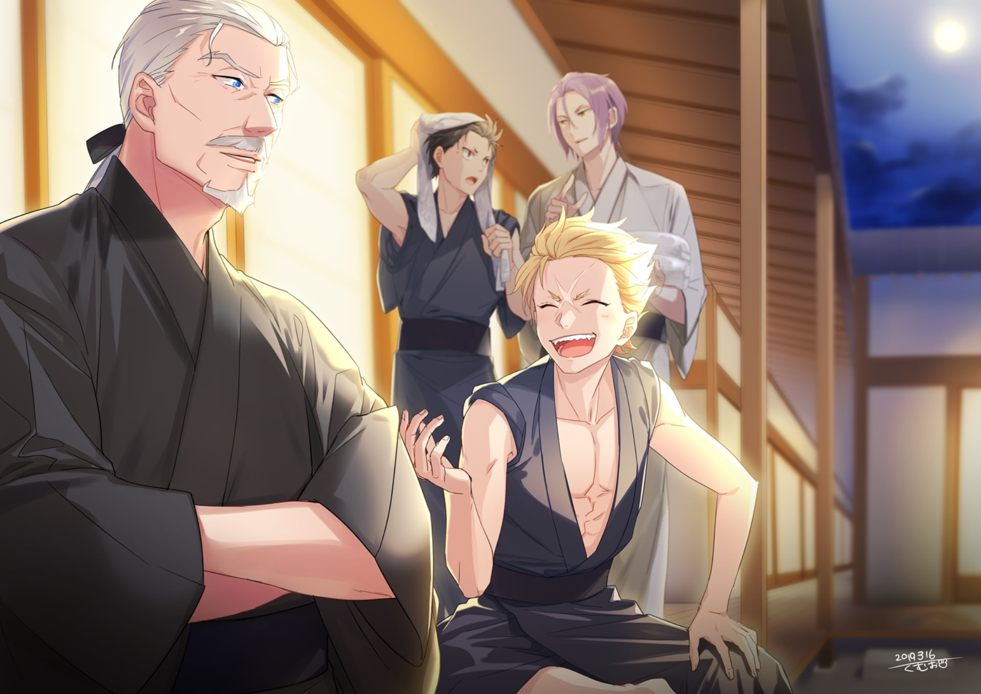 1080P, Wilhelm van Astrea, Garfiel Tinsel, Julius Juukulius, Subaru Natsuki, Re:ZERO -Starting Life in Another World-, Anime, HD Wallpaper
