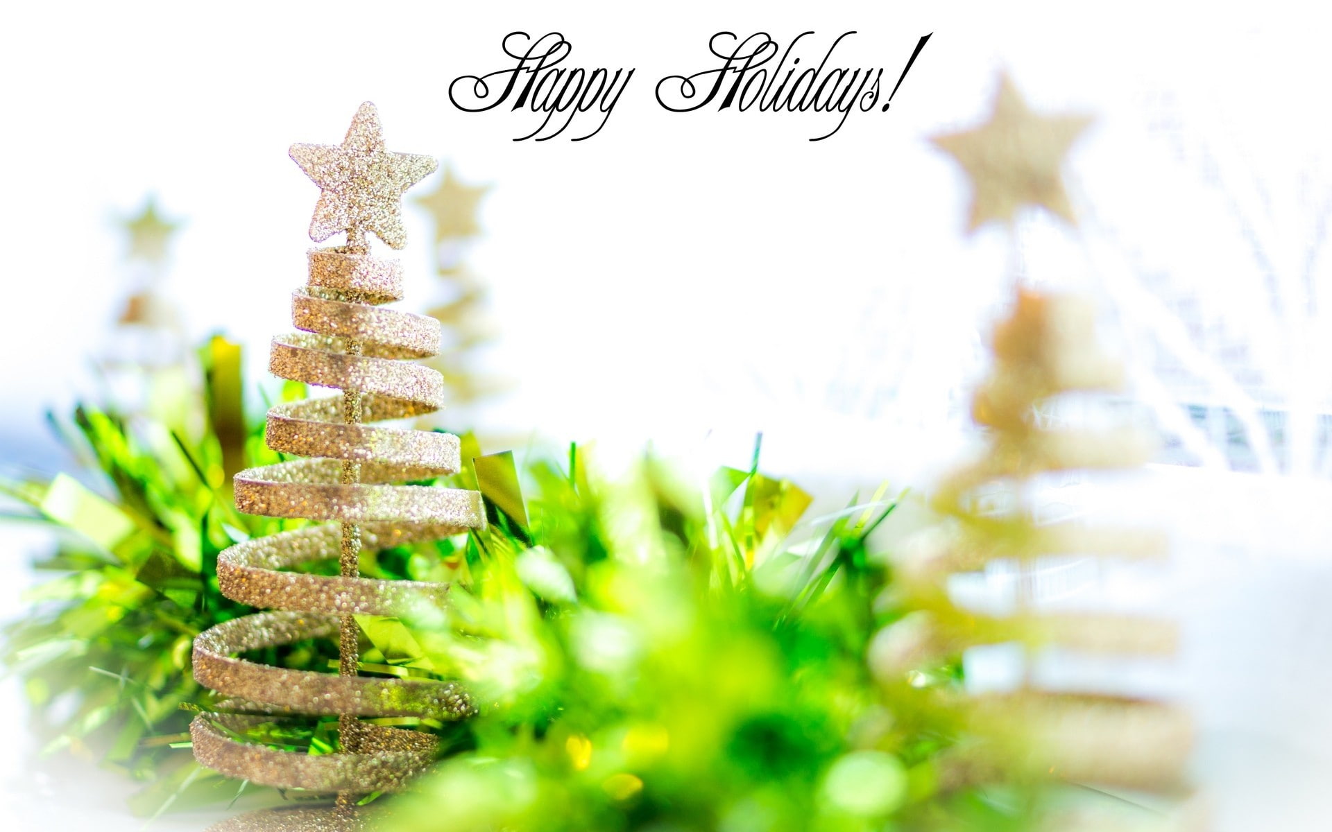 background, christmas tree, New Year, Merry Christmas, happy, spruce, Christmas, 1080P, holidays, Holiday, tinsel, fir, green, HD Wallpaper