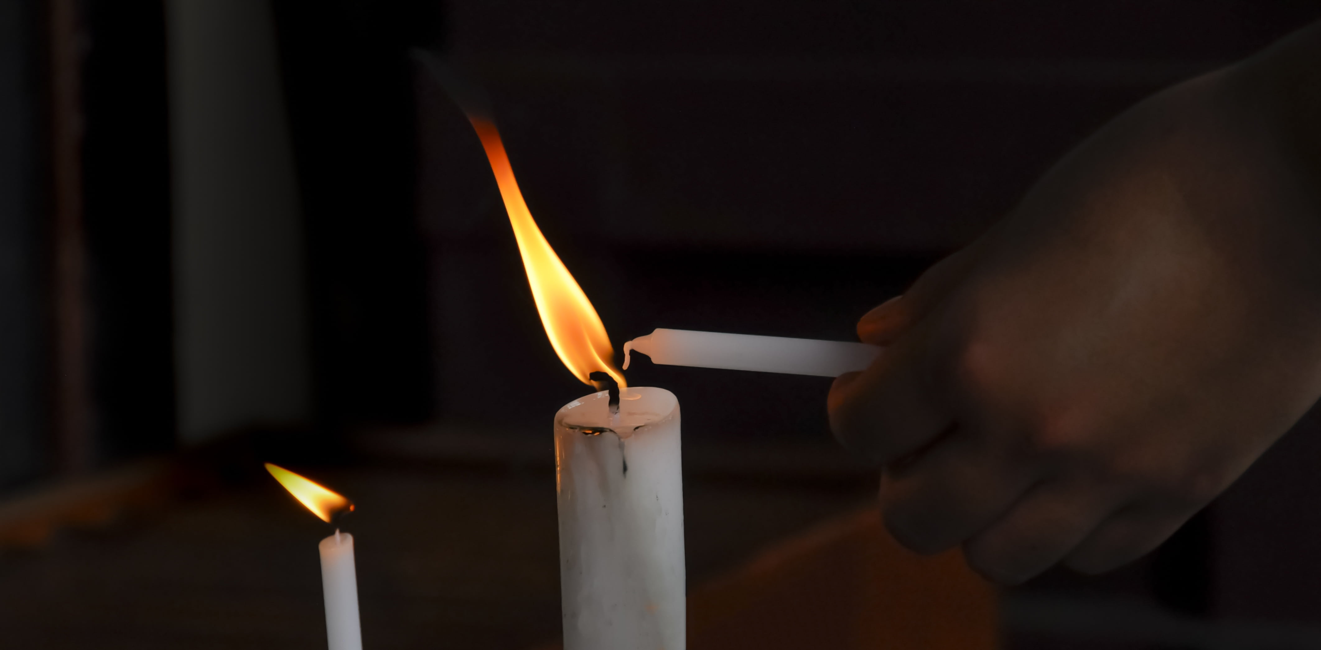indoors, match - lighting equipment, hot, nature, people, flame, wax, warmly, light, candlelight, heat, burnt, human body part, one person, 4K, metal industry, HD Wallpaper