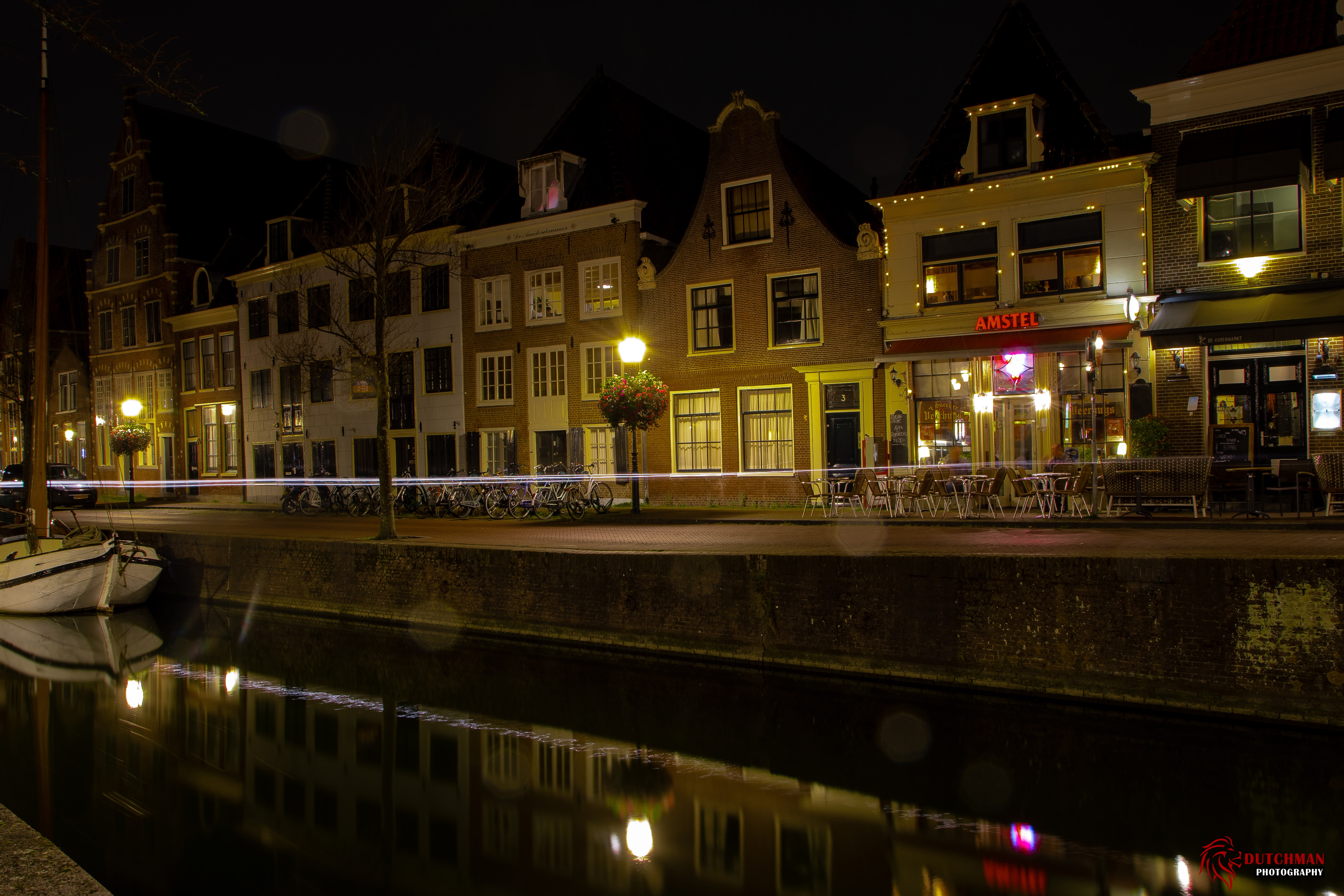Earth, City, Night, 5K, Water, Light, Lamp Post, Cities, Building, HD Wallpaper
