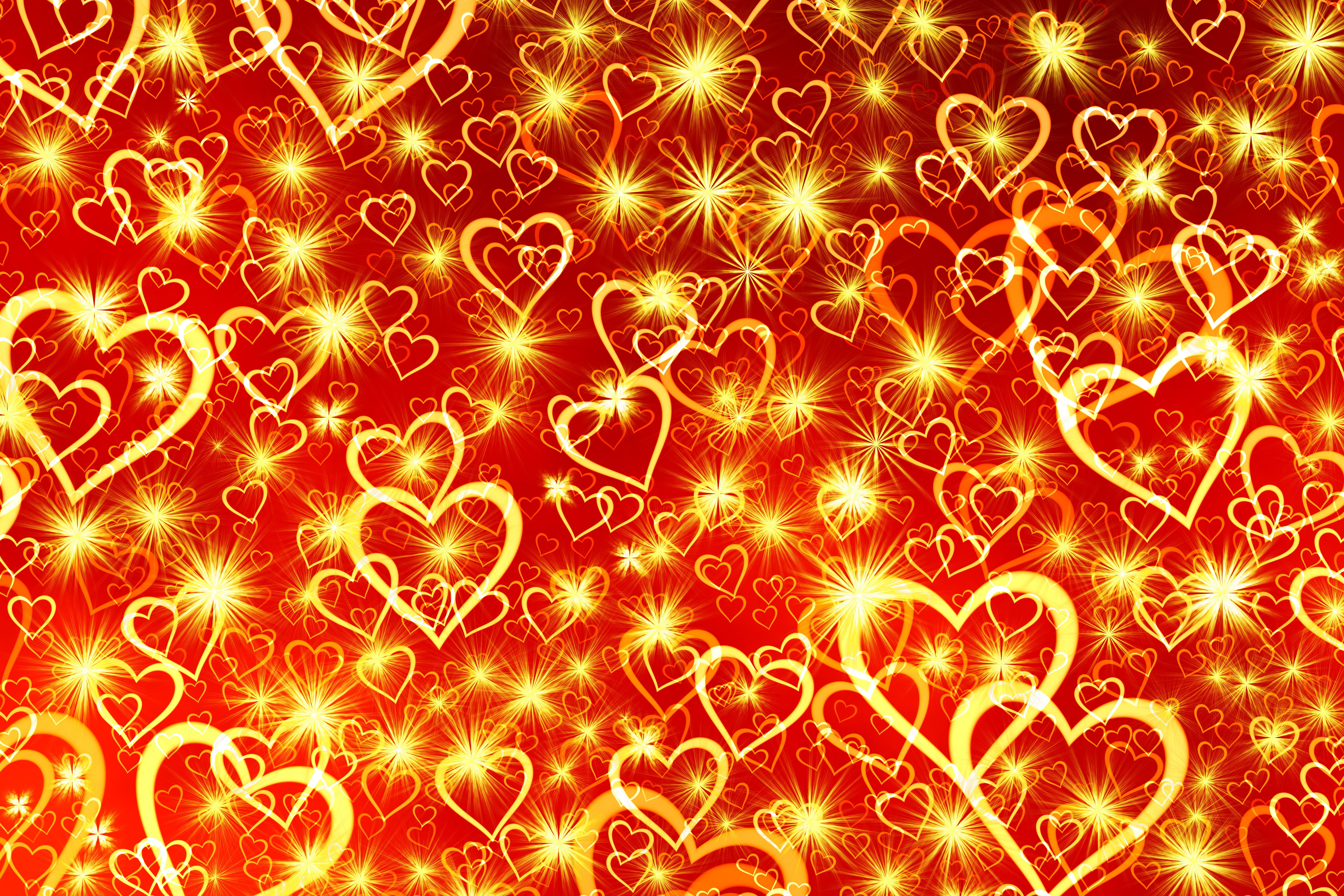 lighting Equipment, new Years Day, hearts, exploding, light - Natural Phenomenon, full frame, christmas, new Years Eve, vibrant Color, symbol, shape, stars, HD Wallpaper