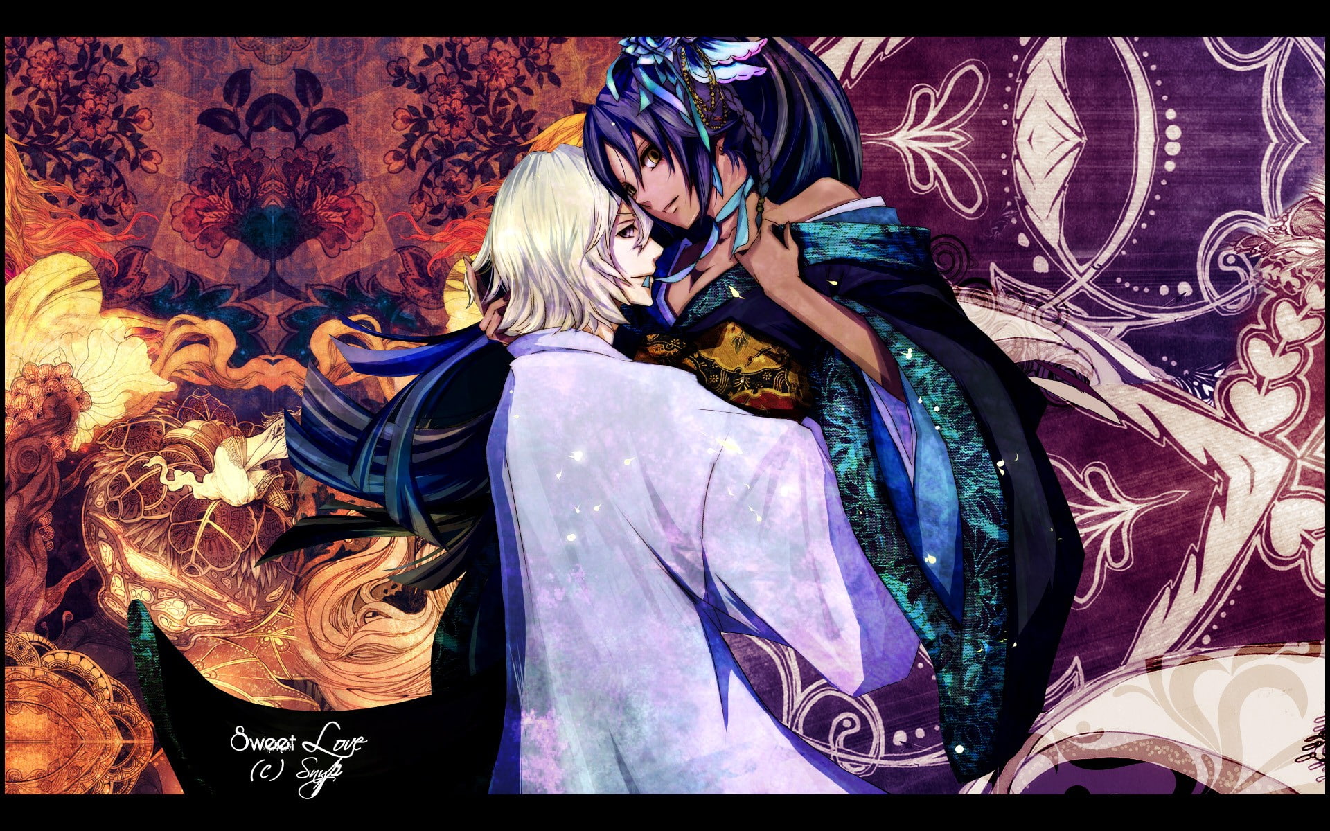 Bleach, Urahara Kisuke, 1080P, Snyp, Shihouin Yoruichi, anime boys, colorful, anime, anime girls, HD Wallpaper