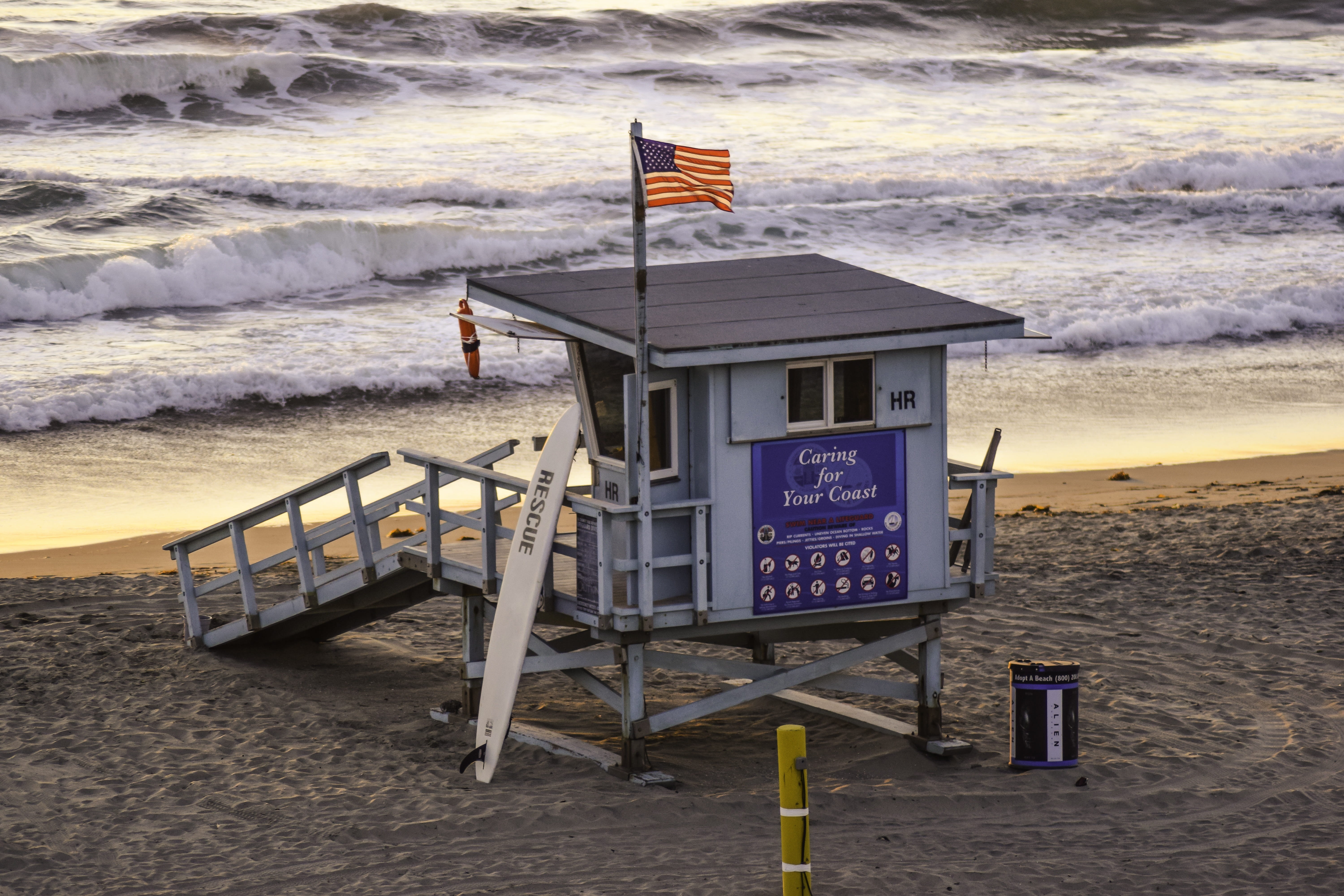 architecture, 5K, hut, communication, sand, california, coast, summer, ocean, nature, cal, beach, sky, outdoors, beauty in nature, socal, no people, water, HD Wallpaper