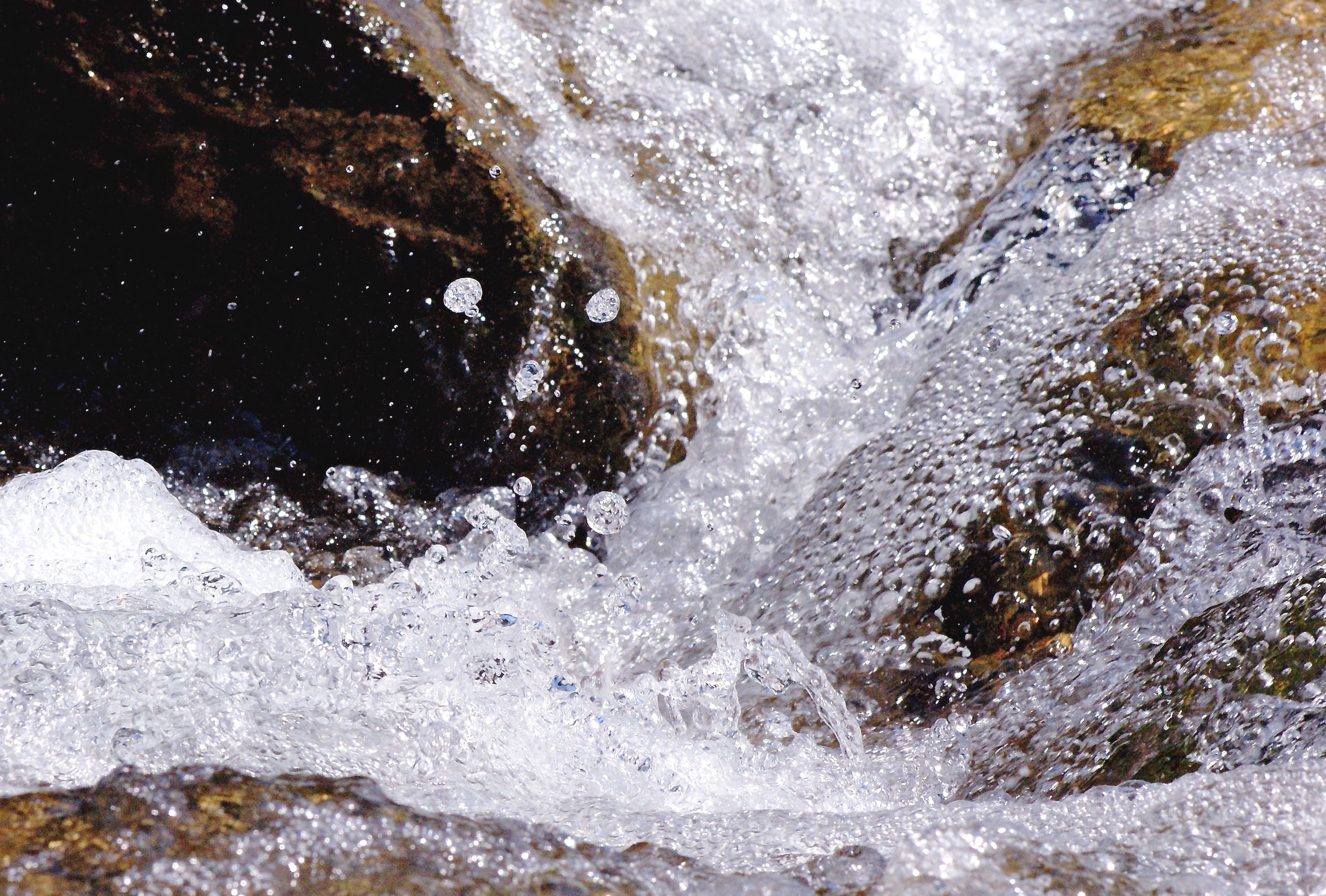 beauty in nature, flow, water feature, food and drink, food, Flow, creek, Water, rock - object, no people, Clear, sport, Nature, waterfall, cold temperature, HD Wallpaper