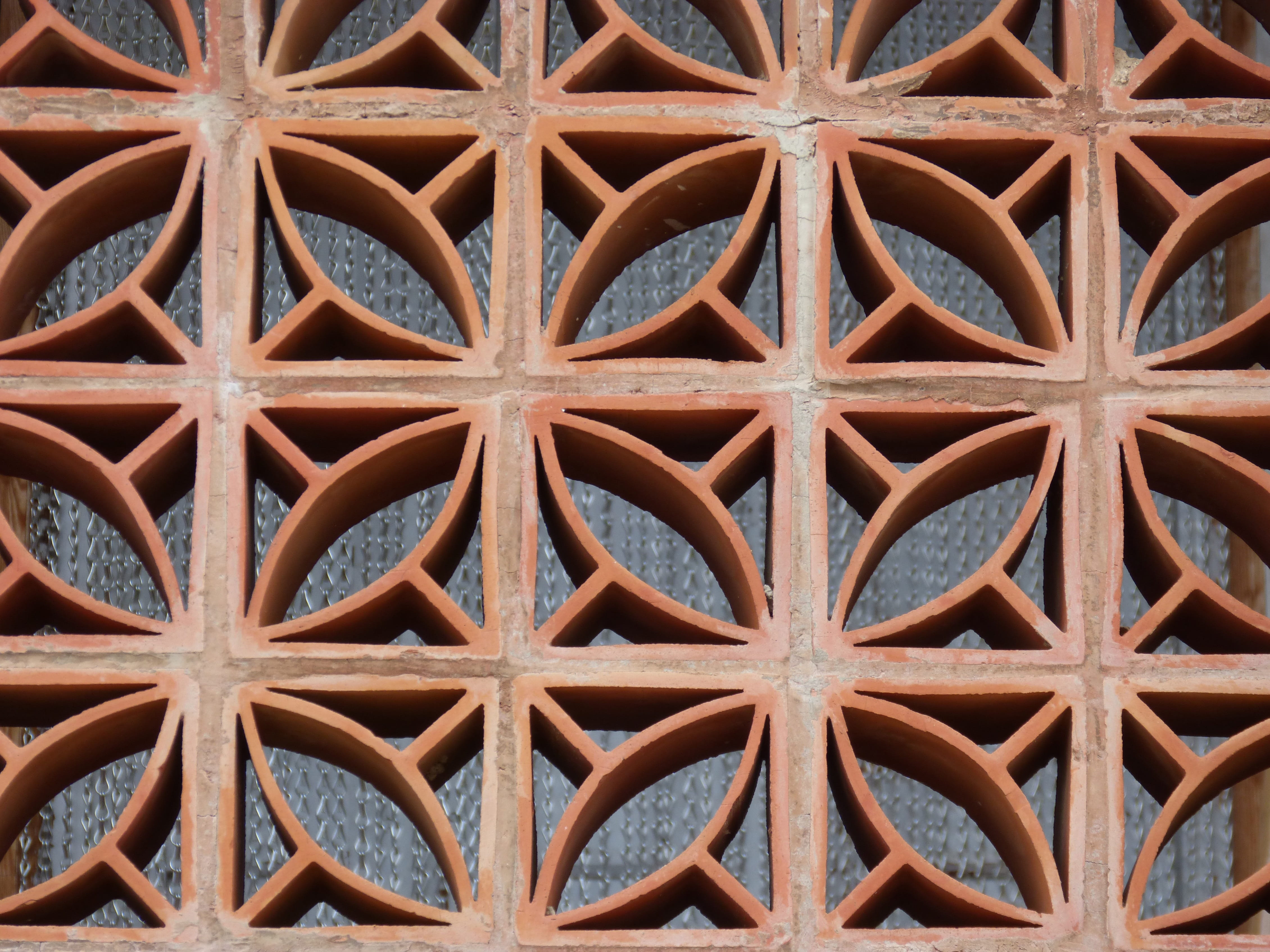 side by side, built structure, textured, pattern, brown, shape, geometry, metal, no people, day, indoors, jalousie, texture, 4K, construction, art and craft, HD Wallpaper