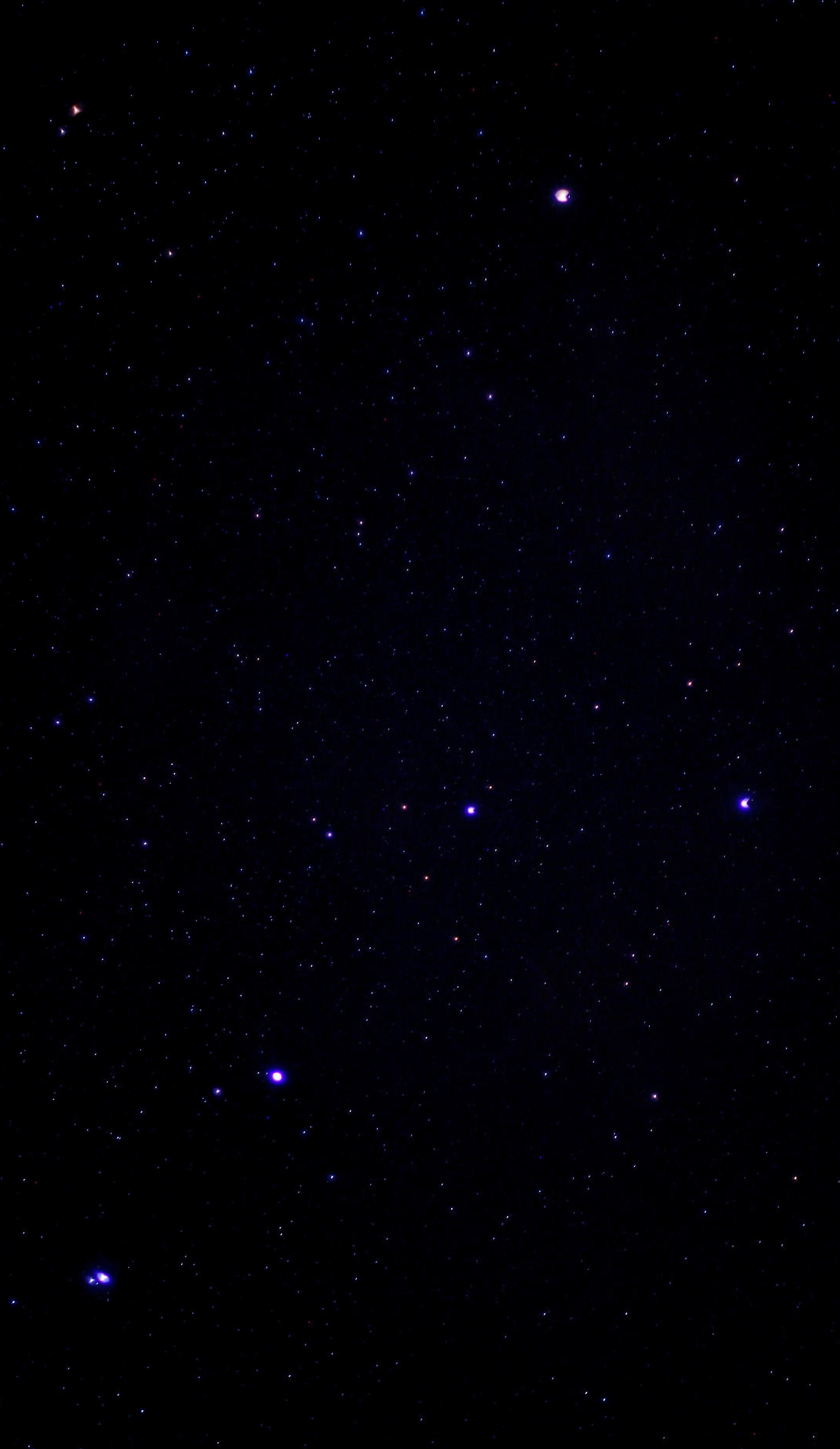 stars, starry sky, shine, space, 2K, night sky, Phone HD Wallpaper