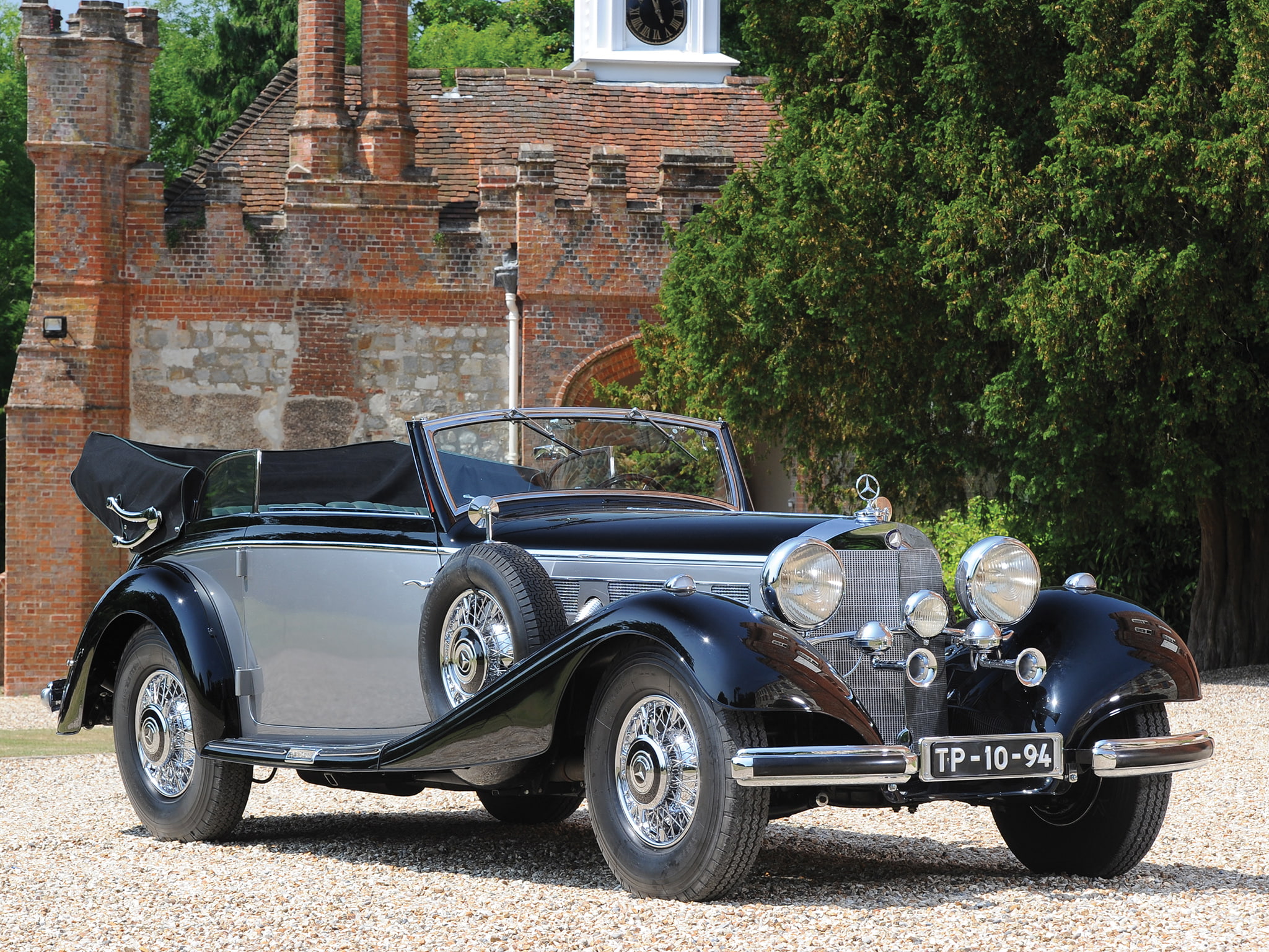 retro, luxury, cabriolet, 540k, 1080P, benz, mercedes, 1937, HD Wallpaper