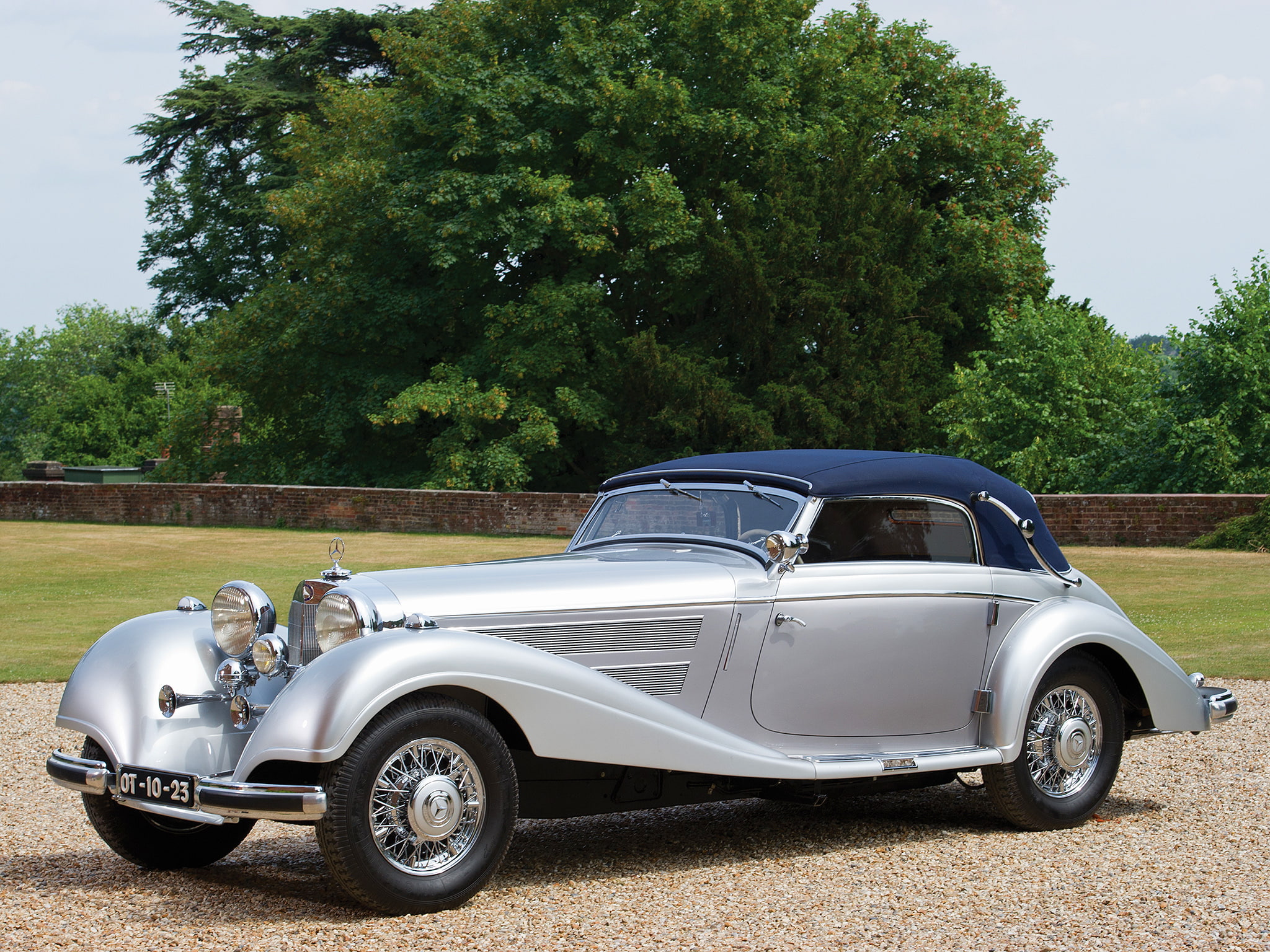 benz, 1938, cabriolet, 1080P, retro, luxury, 540k, mercedes, HD Wallpaper