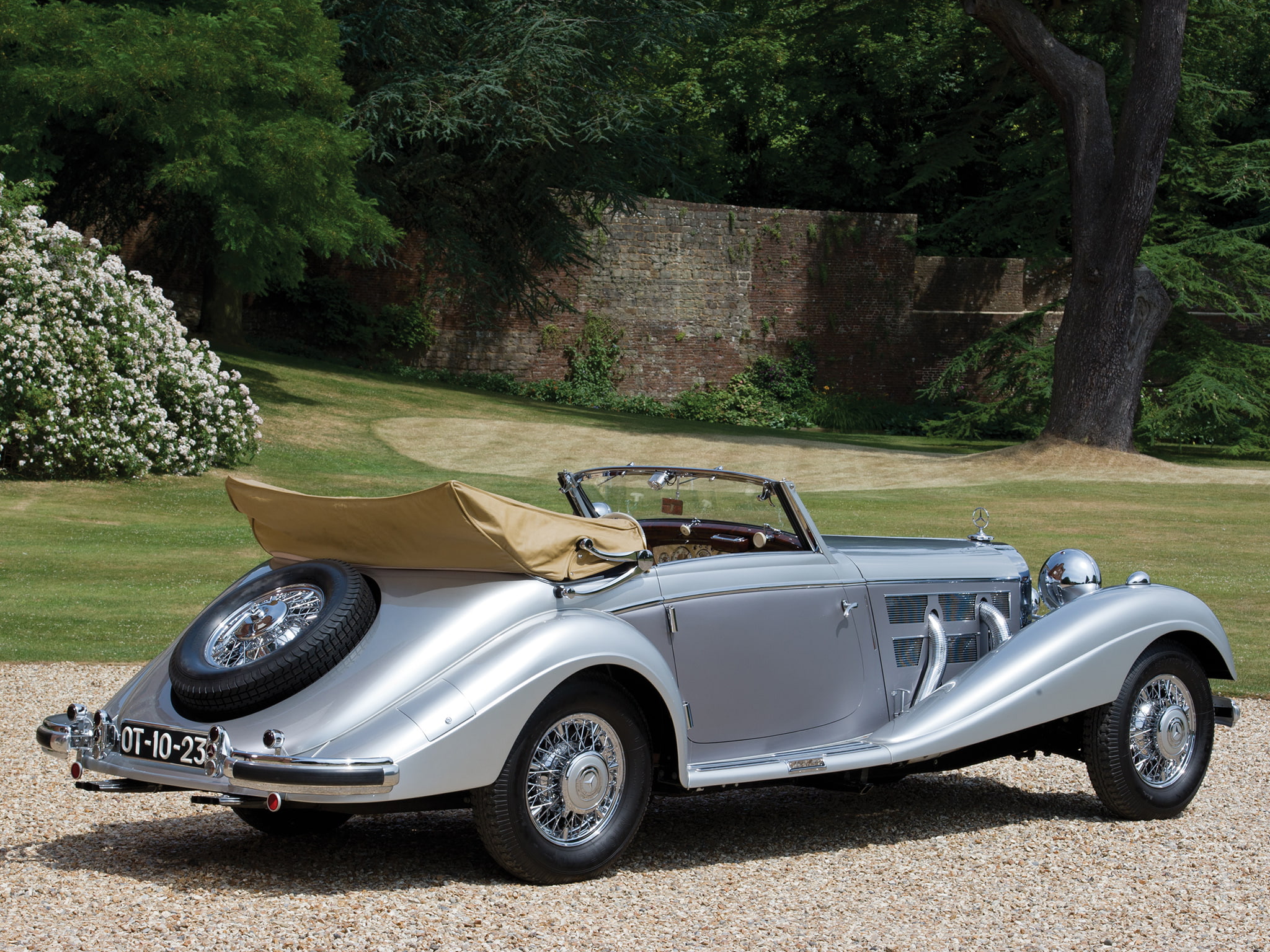 540k, mercedes, benz, luxury, 1938, cabriolet, retro, 1080P, HD Wallpaper