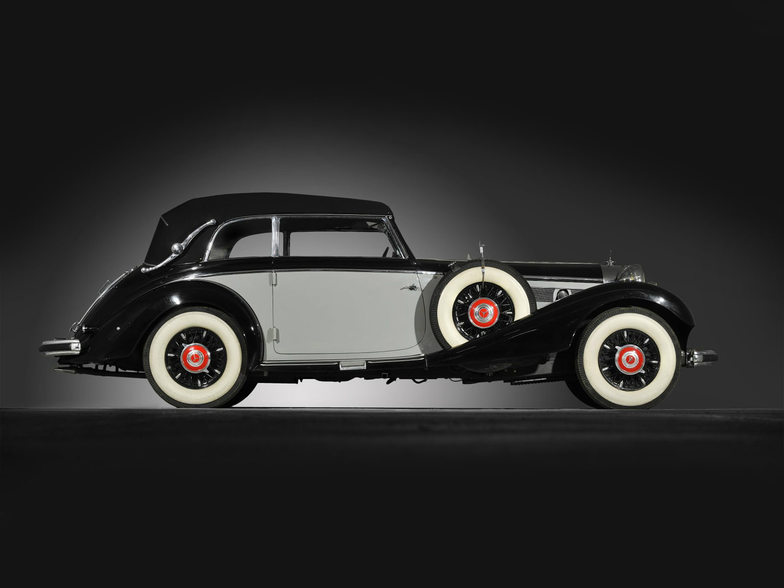 720P, retro, 540k, mercedes, cabriolet, luxury, 1937, benz, HD Wallpaper