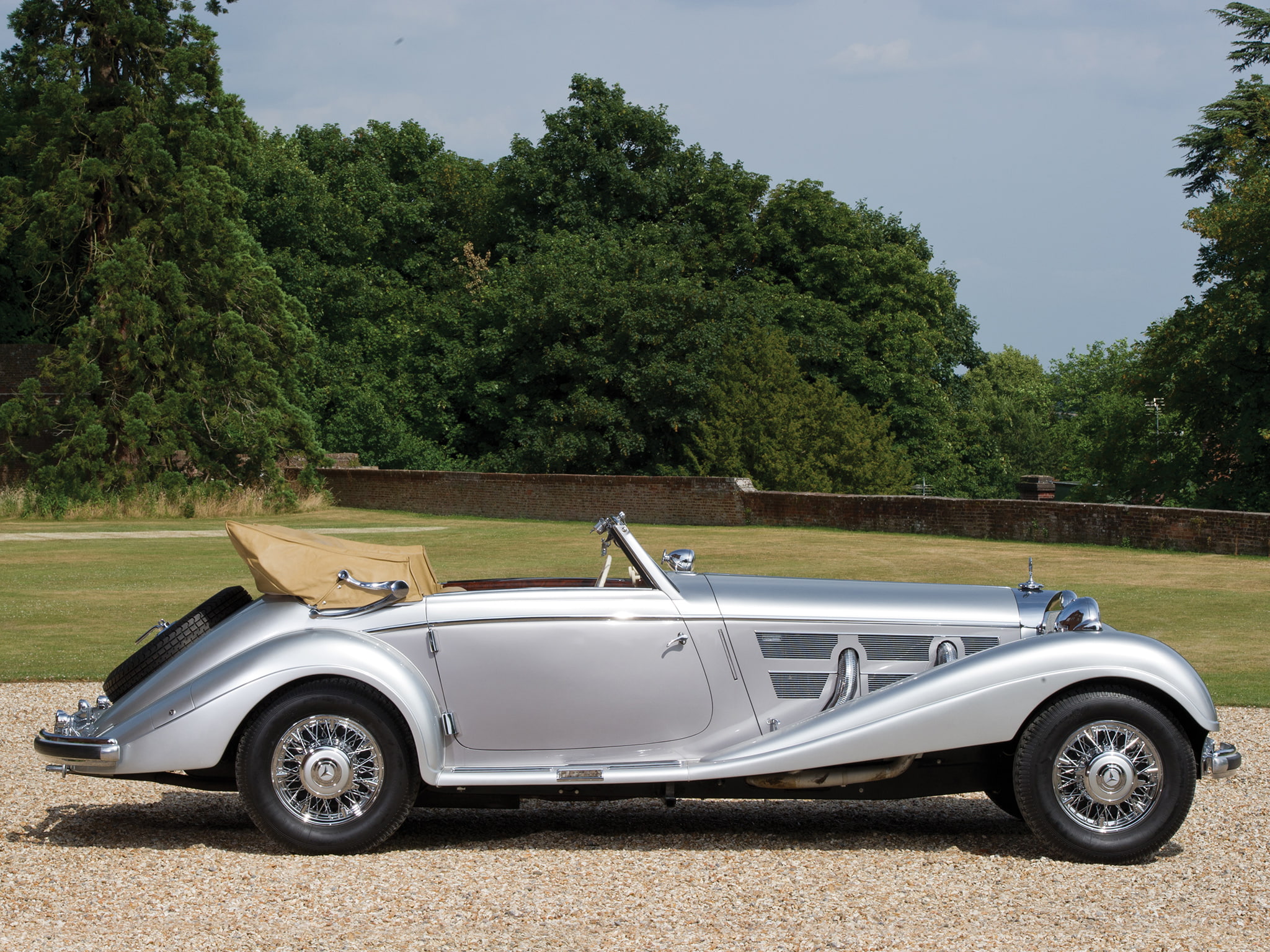 mercedes, cabriolet, 1080P, luxury, 1938, retro, benz, 540k, HD Wallpaper