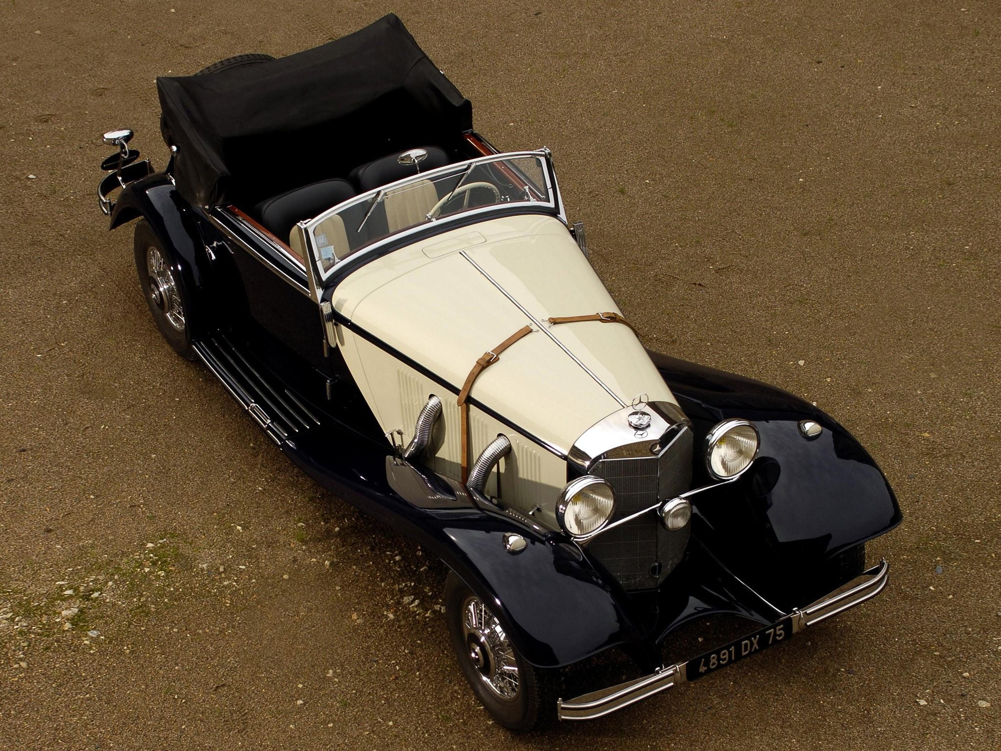 1936, sport, 1080P, retro, benz, 540k, luxury, mercedes, cabriolet, HD Wallpaper