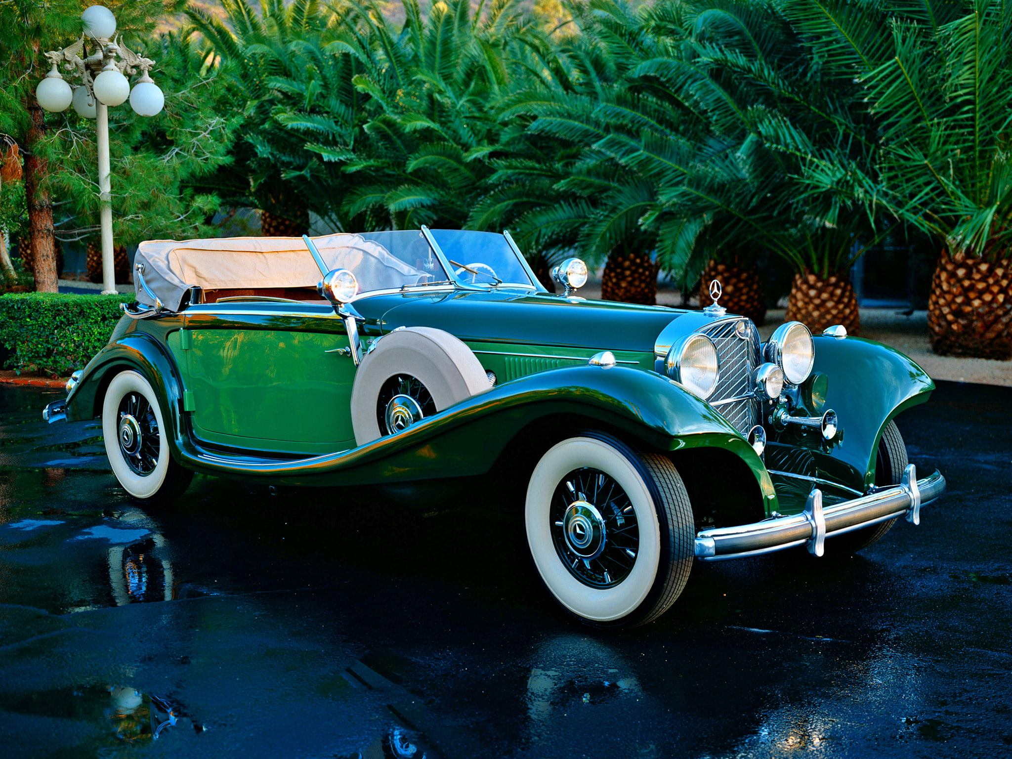retro, benz, mercedes, cabriolet, 540k, 1938, 1080P, luxury, HD Wallpaper