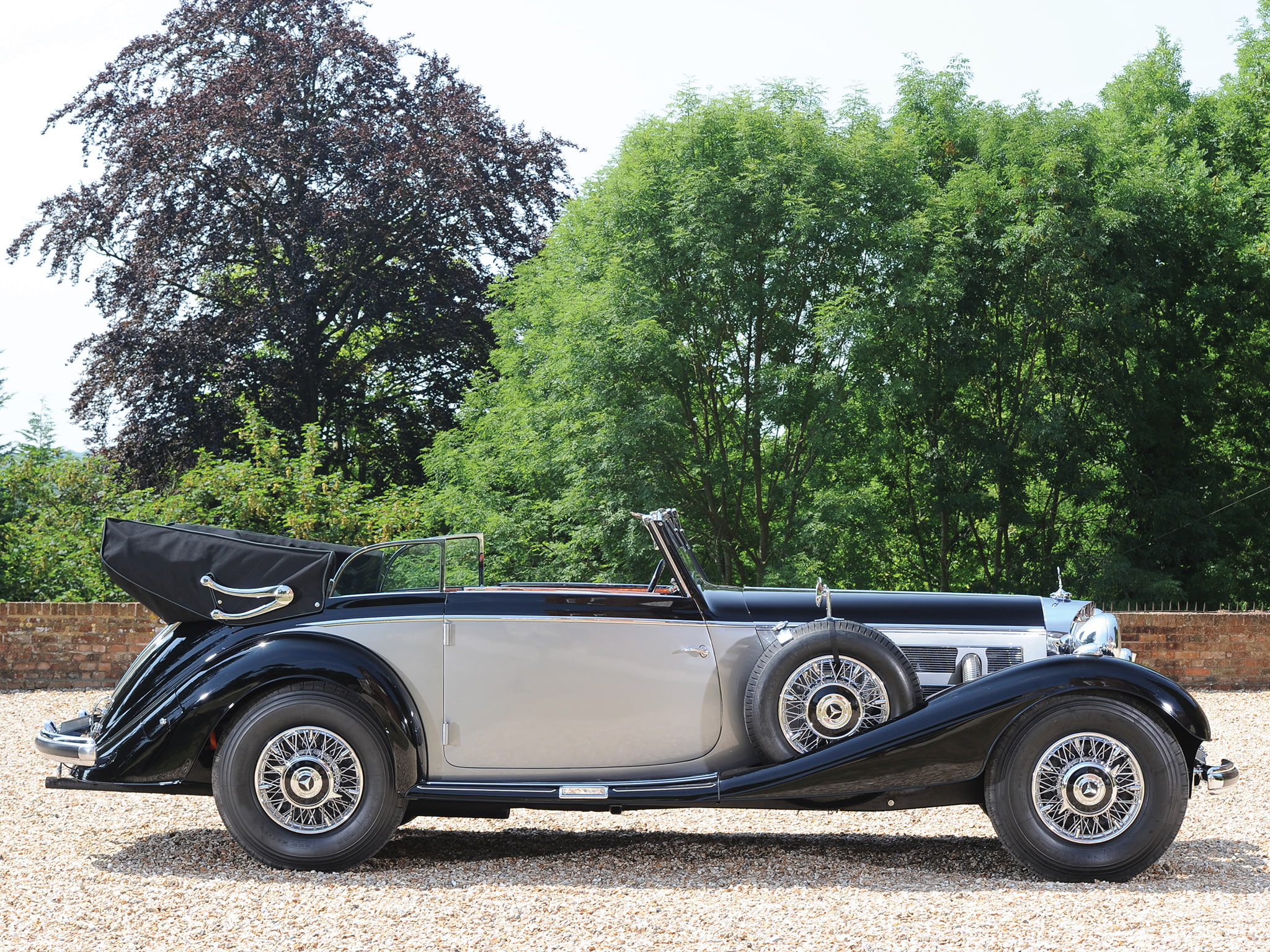 cabriolet, 1937, 1080P, retro, benz, luxury, mercedes, 540k, HD Wallpaper