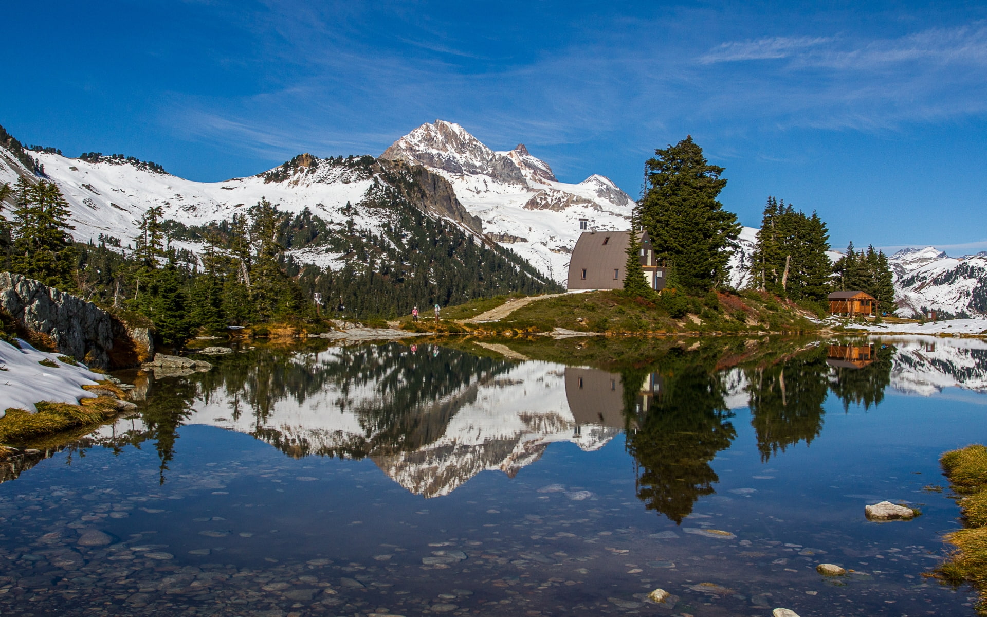 Elfin Lake, Earth, 1080P, HD Wallpaper