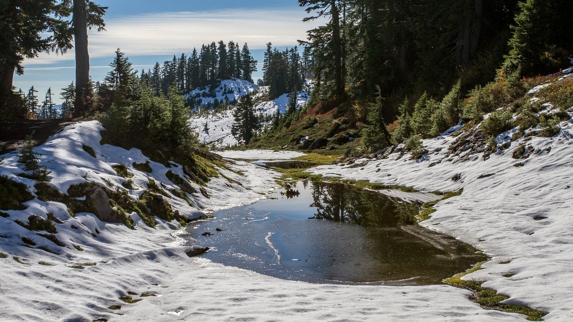 Earth, Elfin Lake, 1080P, HD Wallpaper