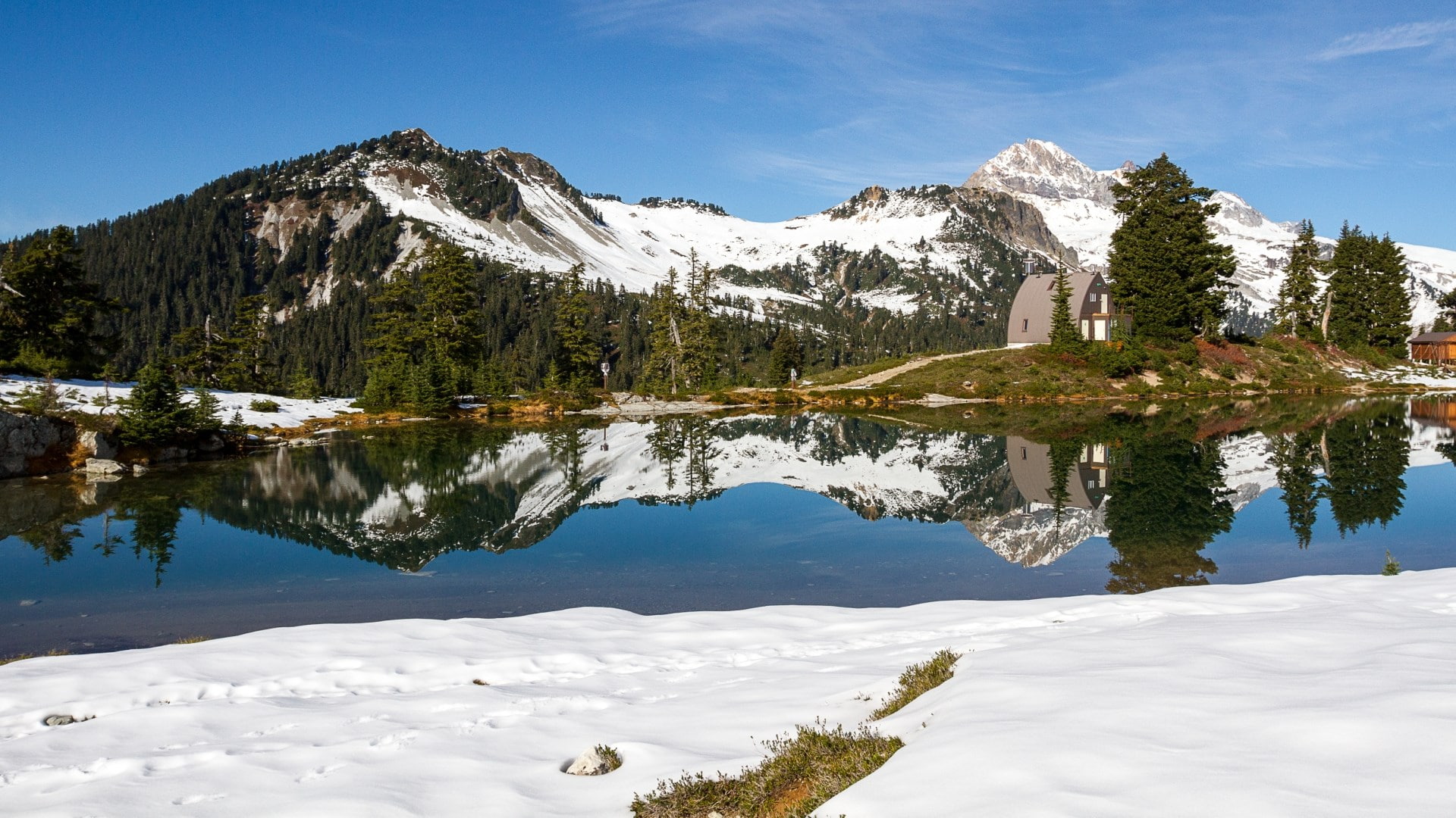 elfin lake, 1080P, HD Wallpaper
