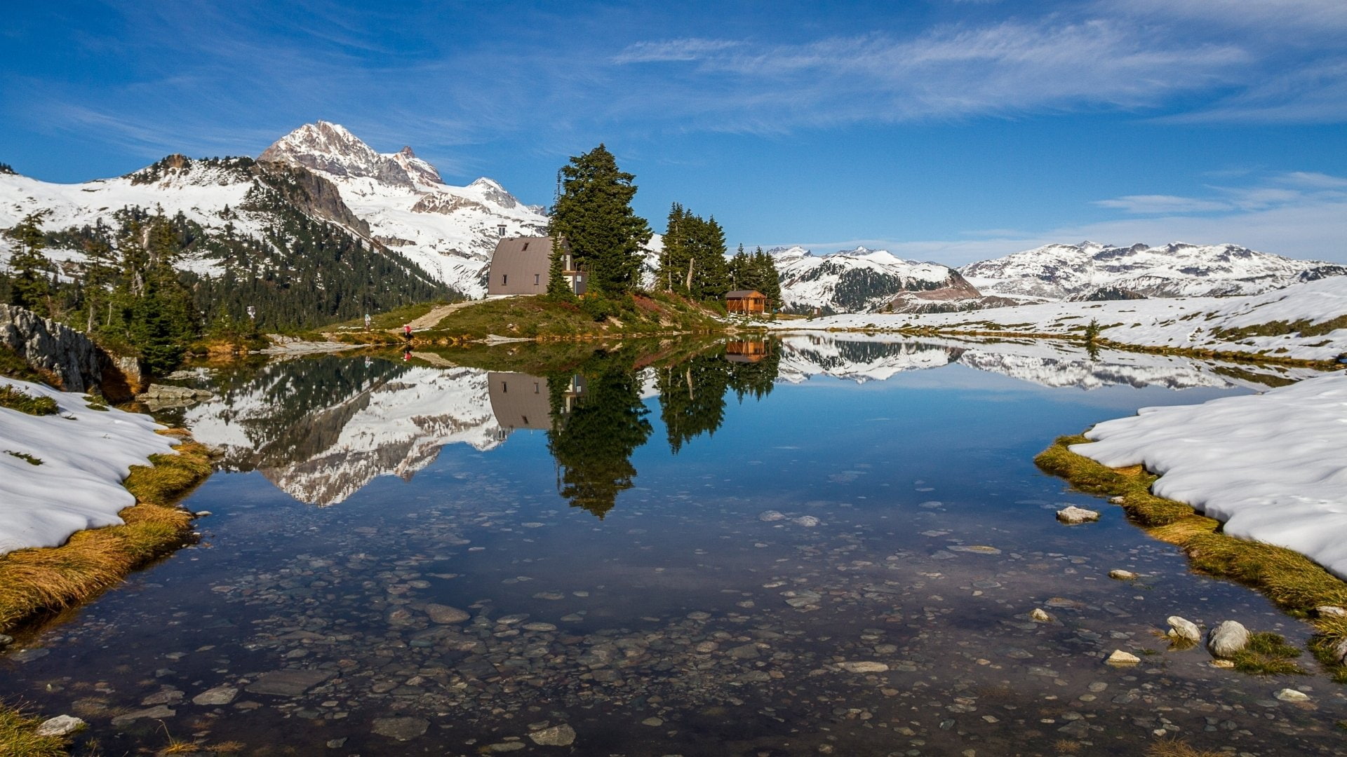 Earth, 1080P, Elfin Lake, HD Wallpaper
