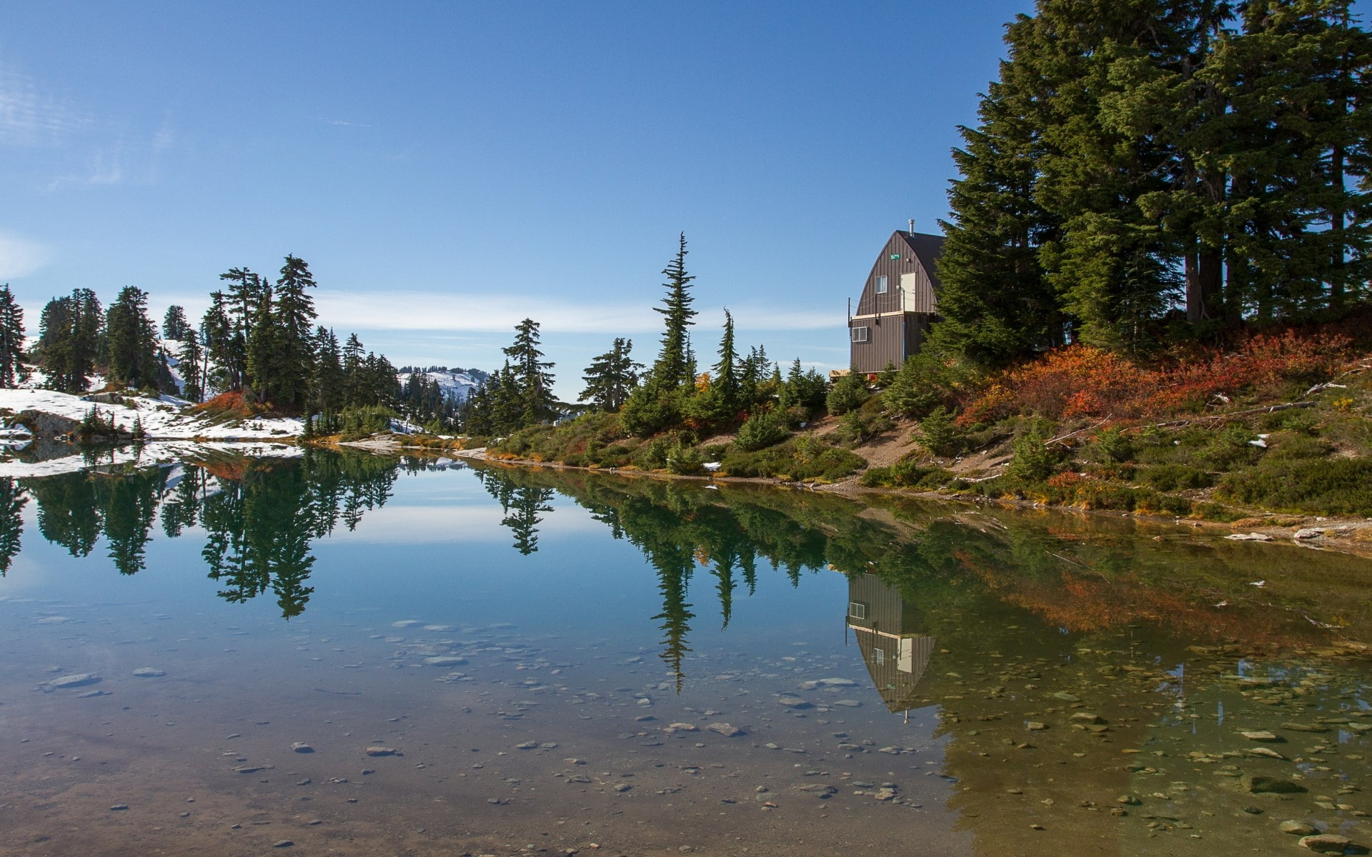 elfin lake, 1080P, HD Wallpaper