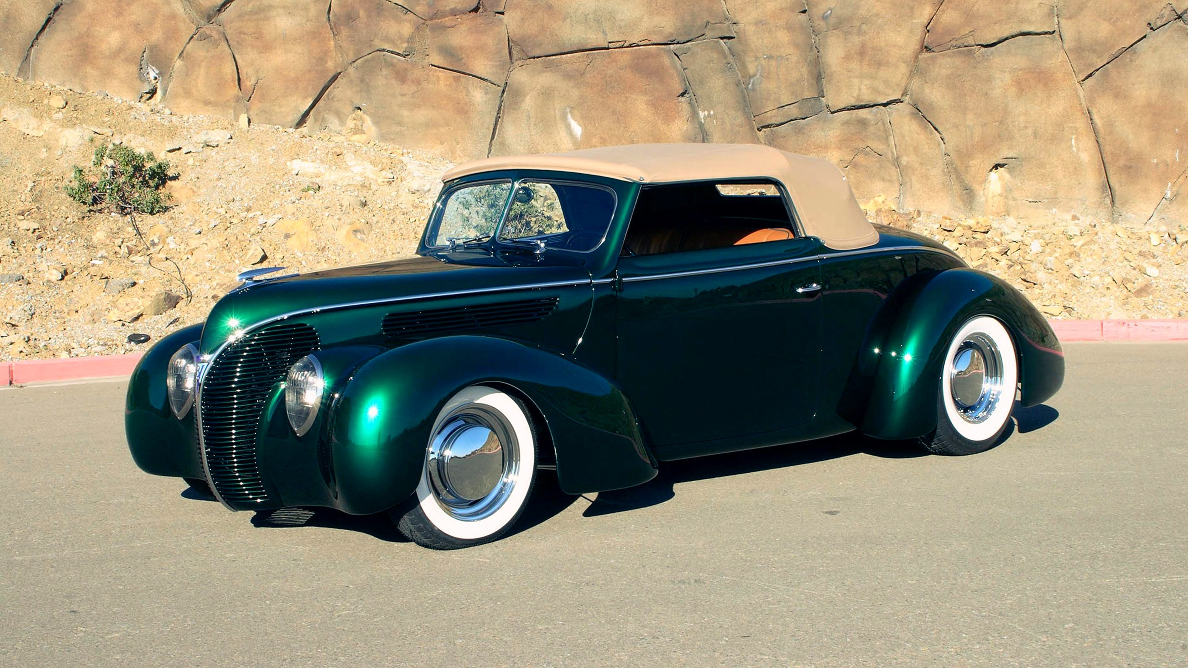 day, vehicle, land vehicle, antique car, hot rod, old, stationary, vintage, 1938, automotive wheel system, vintage car, car, nature, no people, wheel, ford, HD Wallpaper