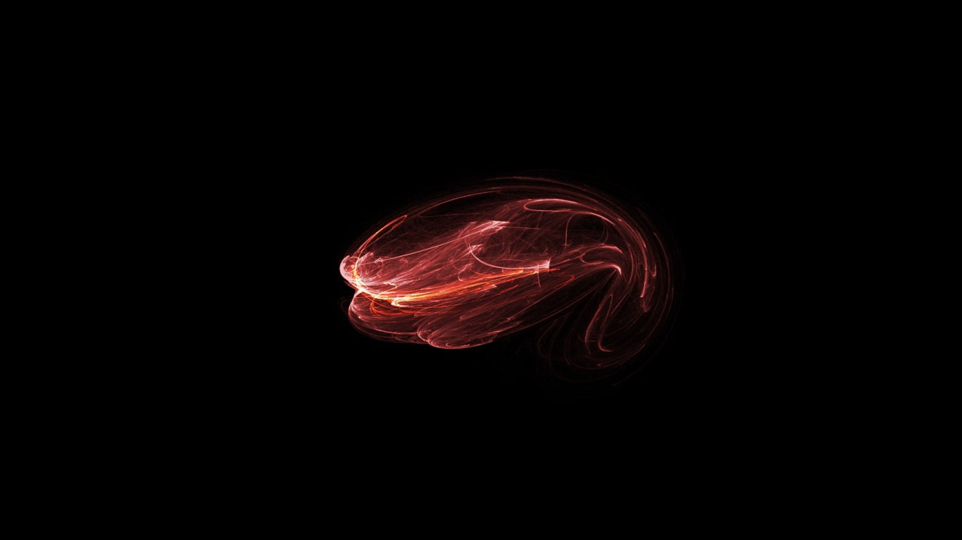 light - natural phenomenon, black background, led, design, illuminated, copy space, waveforms, shape, red, studio shot, pattern, nature, 720P, no people, HD Wallpaper